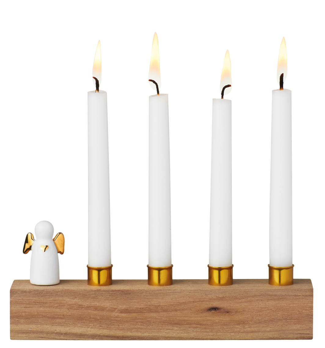 räder Winterzeit Kerzenhalter Adventsengel Gold Advent, Advent