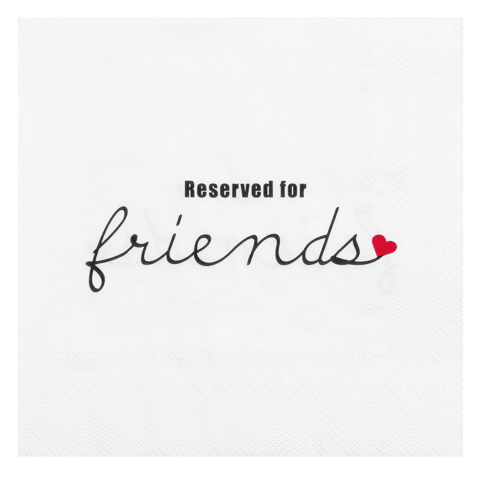 räder Papierservietten "Reserved for friends"  20 Stück