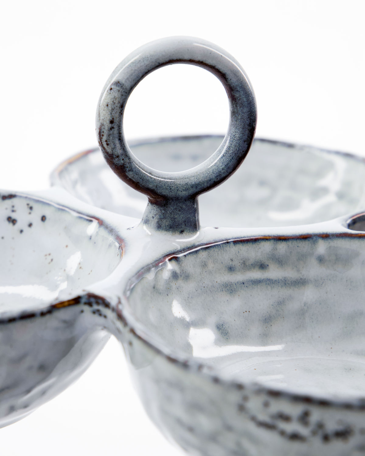 House Doctor Servierschale Rustic Grau / Blau