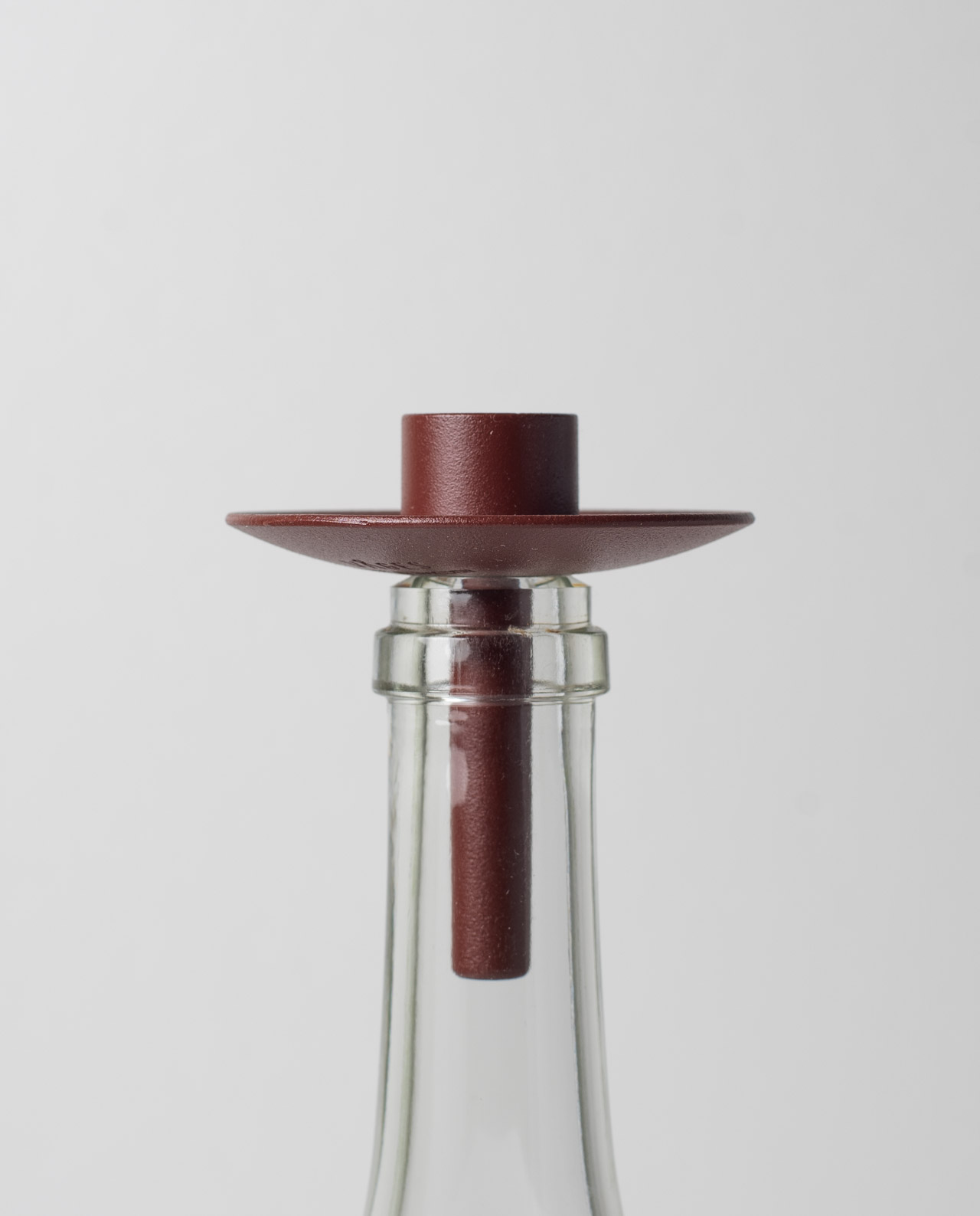Våges Smide Kerzenhalter Flasche Metall "Flaska"Rust Red