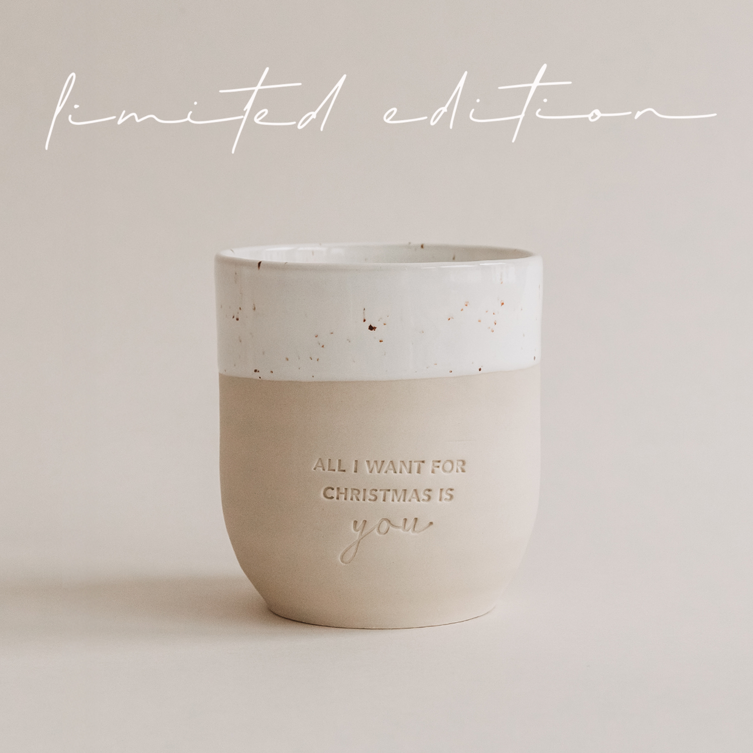Eulenschnitt Becher "All I want for Christmas" Limitiert
