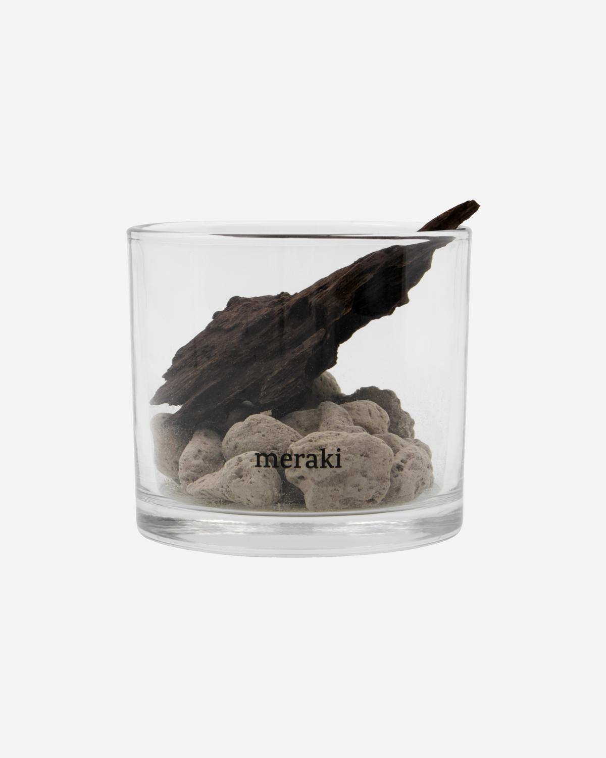 Meraki Raumduft Diffuser Lavastone & Treibholz im Glas