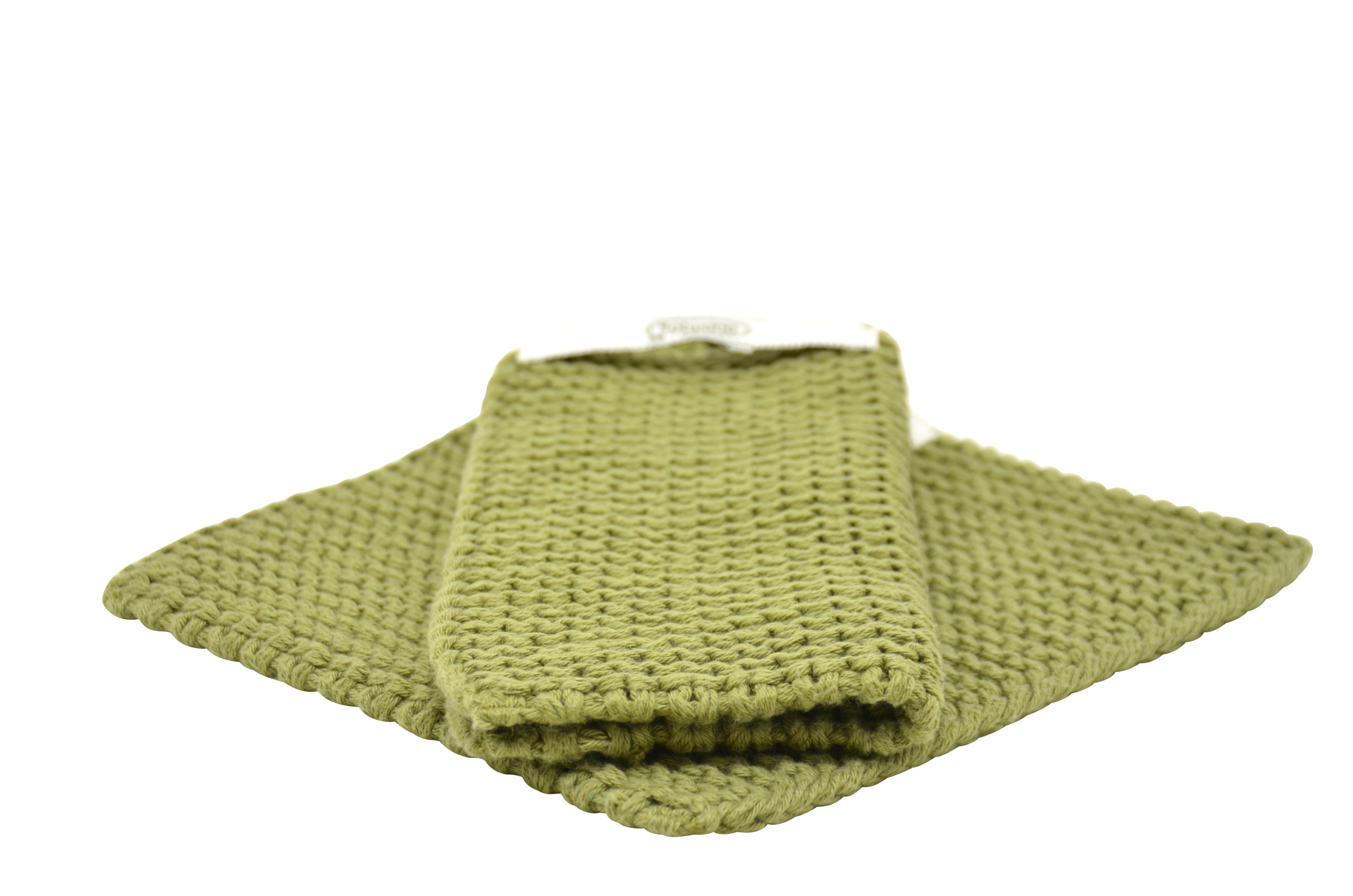 Solwang Topflappen Dunkles Oliv BIO 2er Set