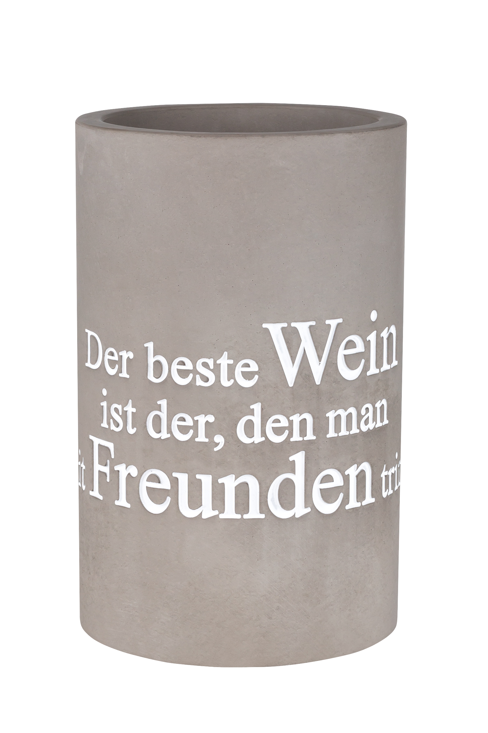räder Beton Flaschenkühler "Der beste Wein..."
