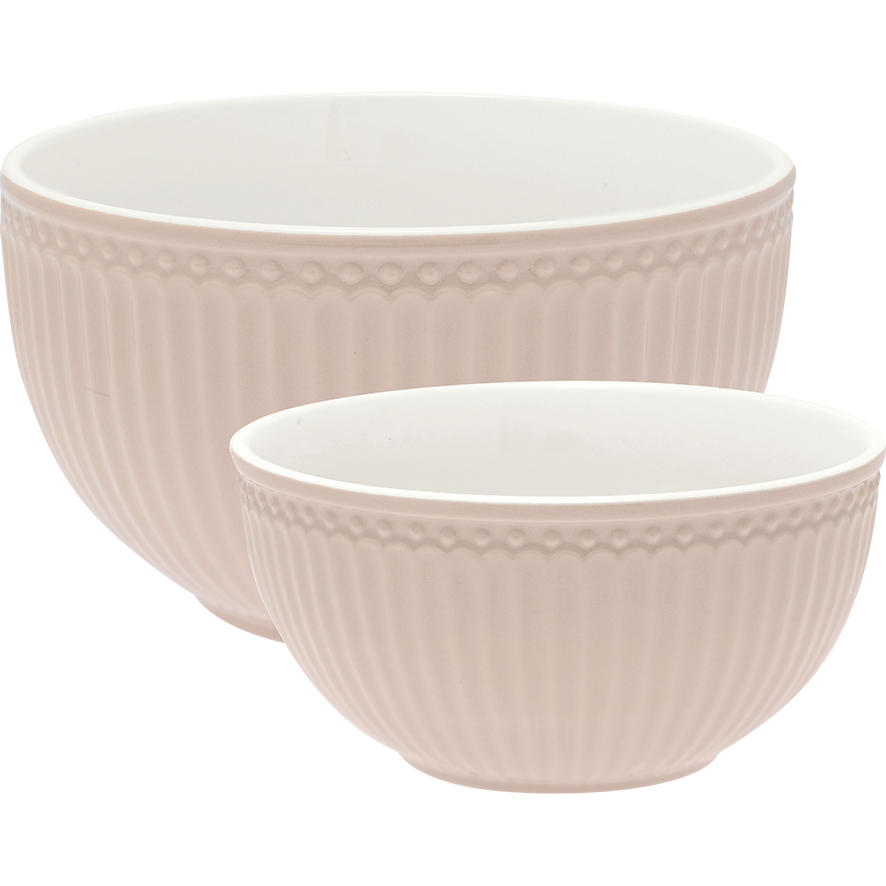 Greengate Servierschüssel 2er Set Alice Creamy Fudge