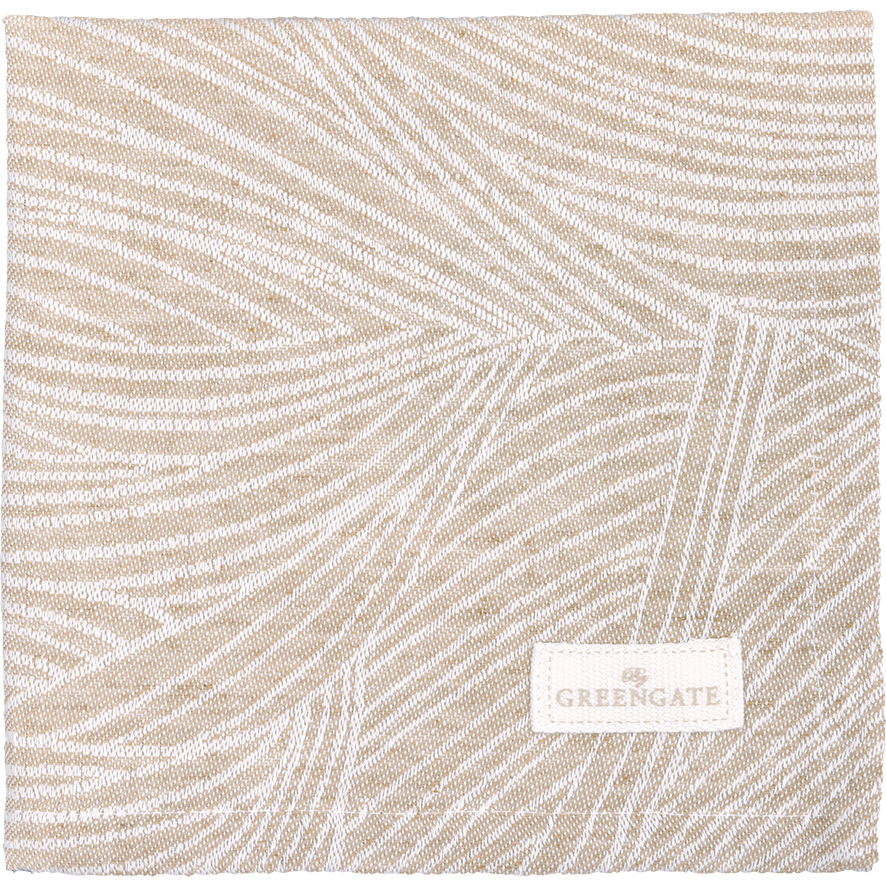 Greengate Stoffserviette Jacquard Wilja Beige