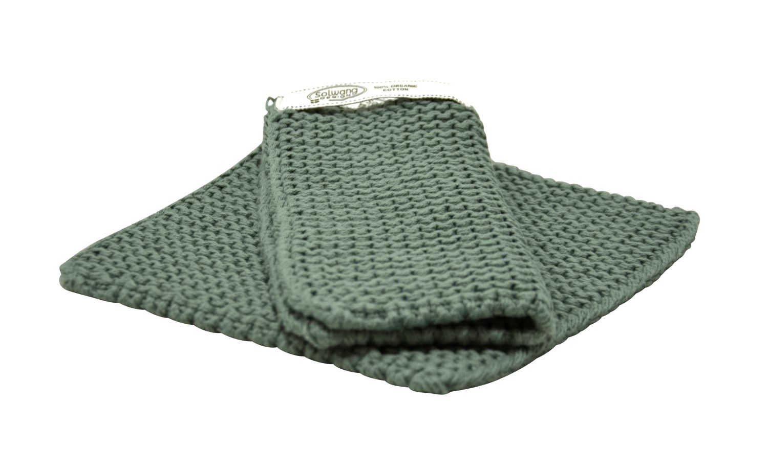 Solwang Topflappen Meeresgrün BIO 2er Set