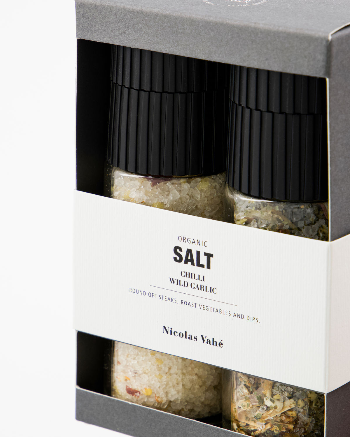 Nicolas Vahé Geschenkbox Organic Chili Salt & Wild Garlic  2tlg.