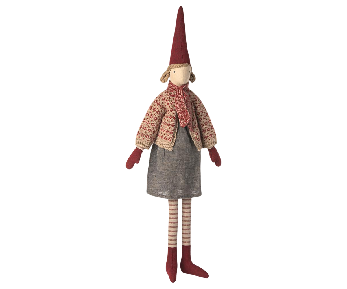 Maileg Pixy Mädchen Rock und Strickjacke Größe 4