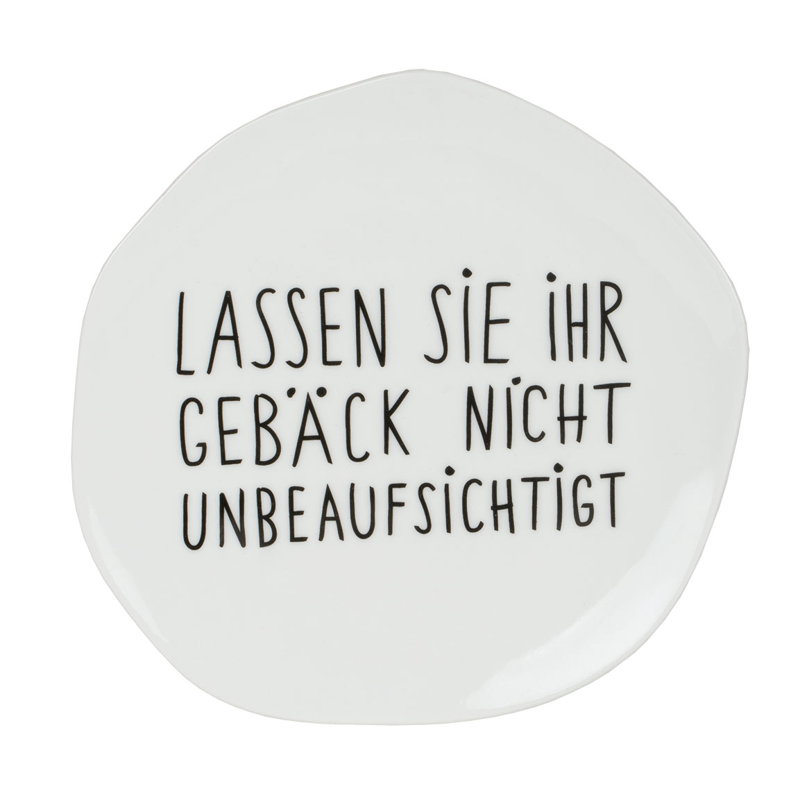 räder Mix & Match Porzellan-Teller "Lassen Sie Ihr Gebäck..." klein