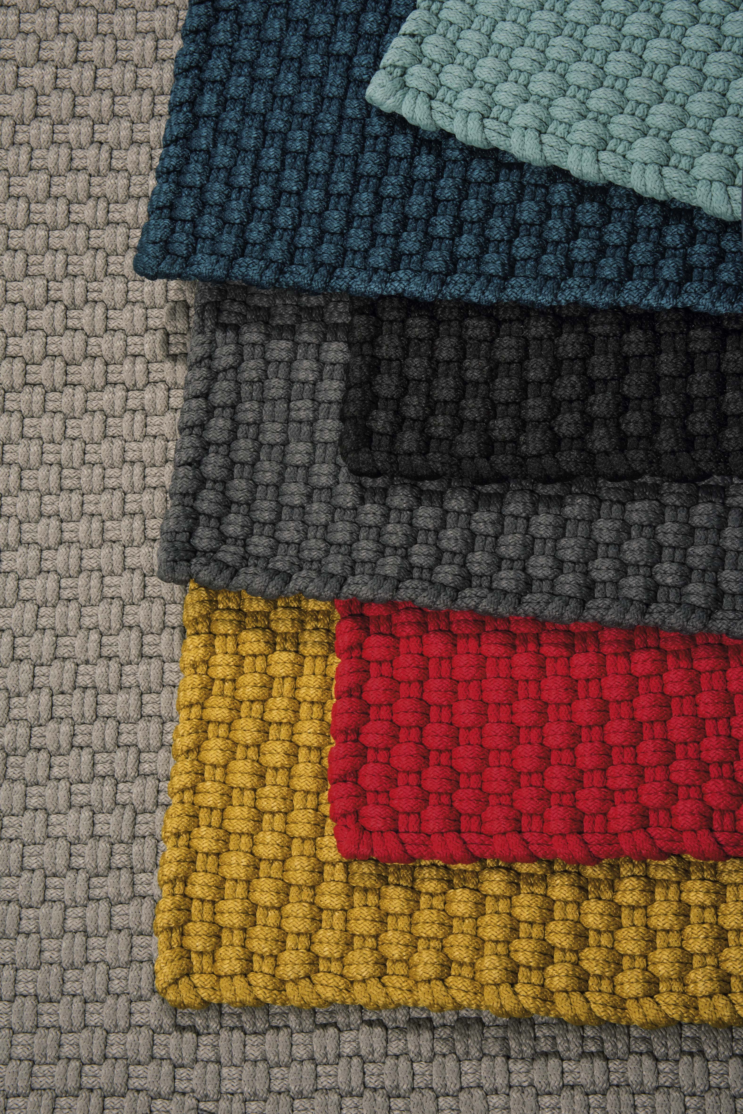 pad design Indoor / Outdoor Teppich Uni Black 72 x 92