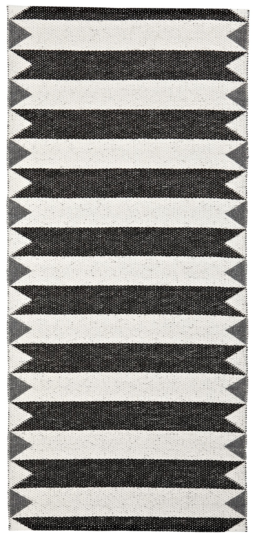 Horredsmattan Peak Black In- und Outdoorteppich 70 x 150