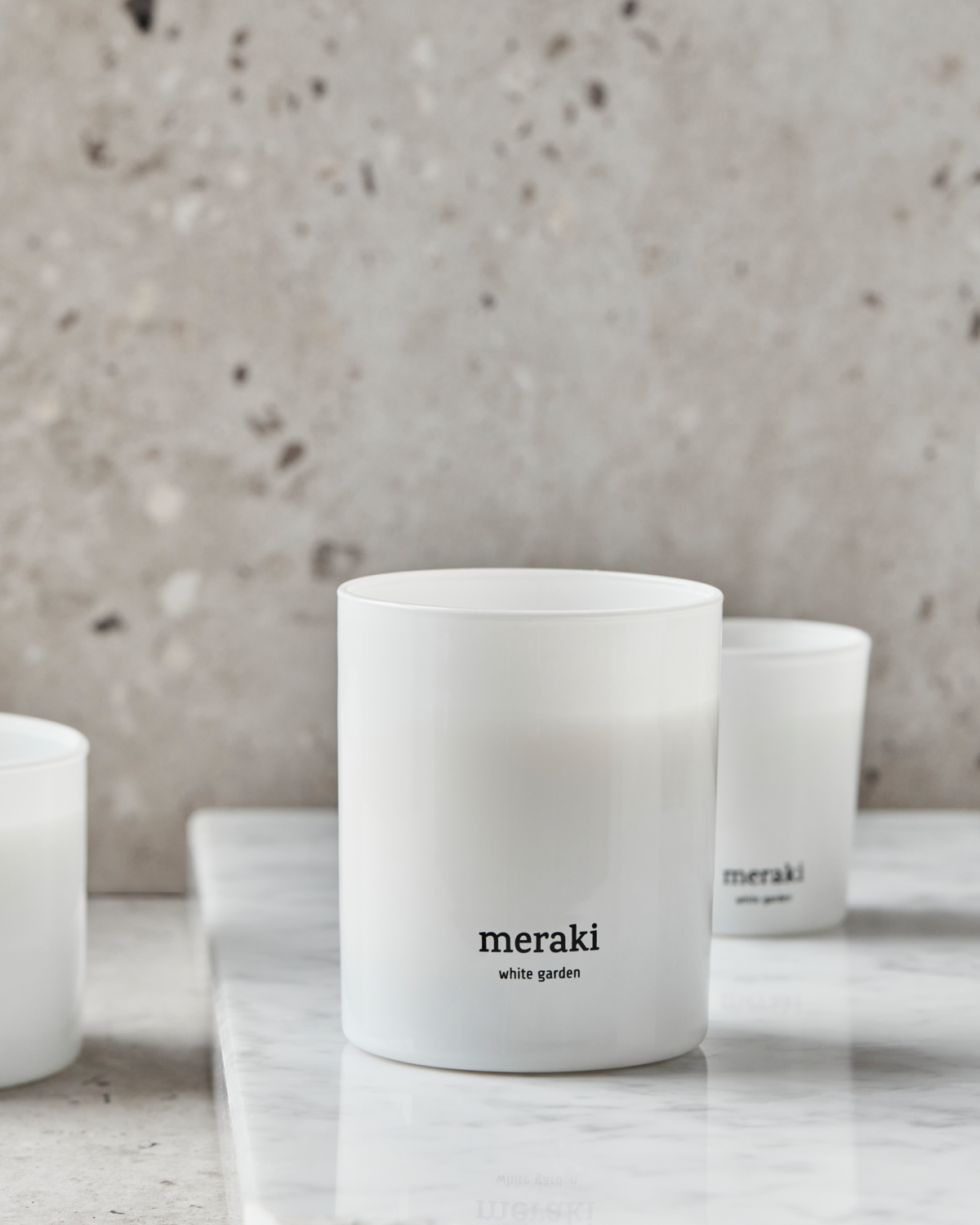 Meraki Duftkerze White Garden