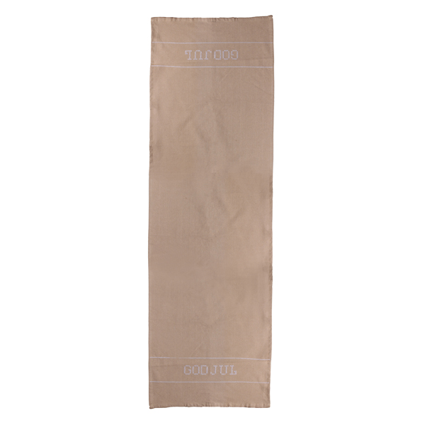 Storefactory Kryss Tischläufer God Jul Beige