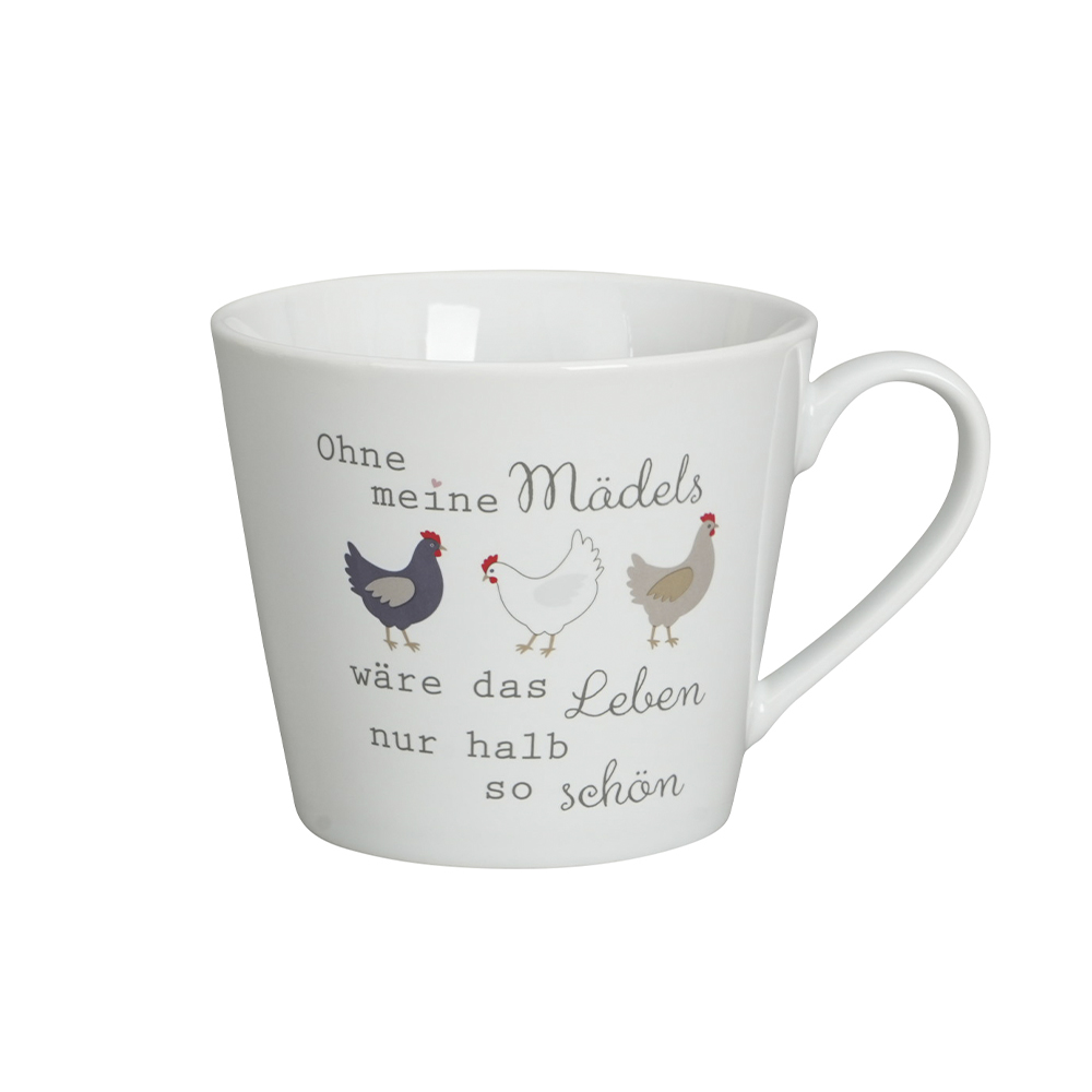 Krasilnikoff Henkelbecher "Ohne meine Mädels"