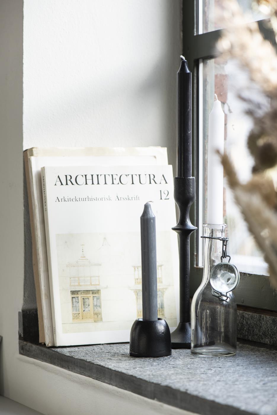 Ib Laursen Rustikale Stabkerze Weiss