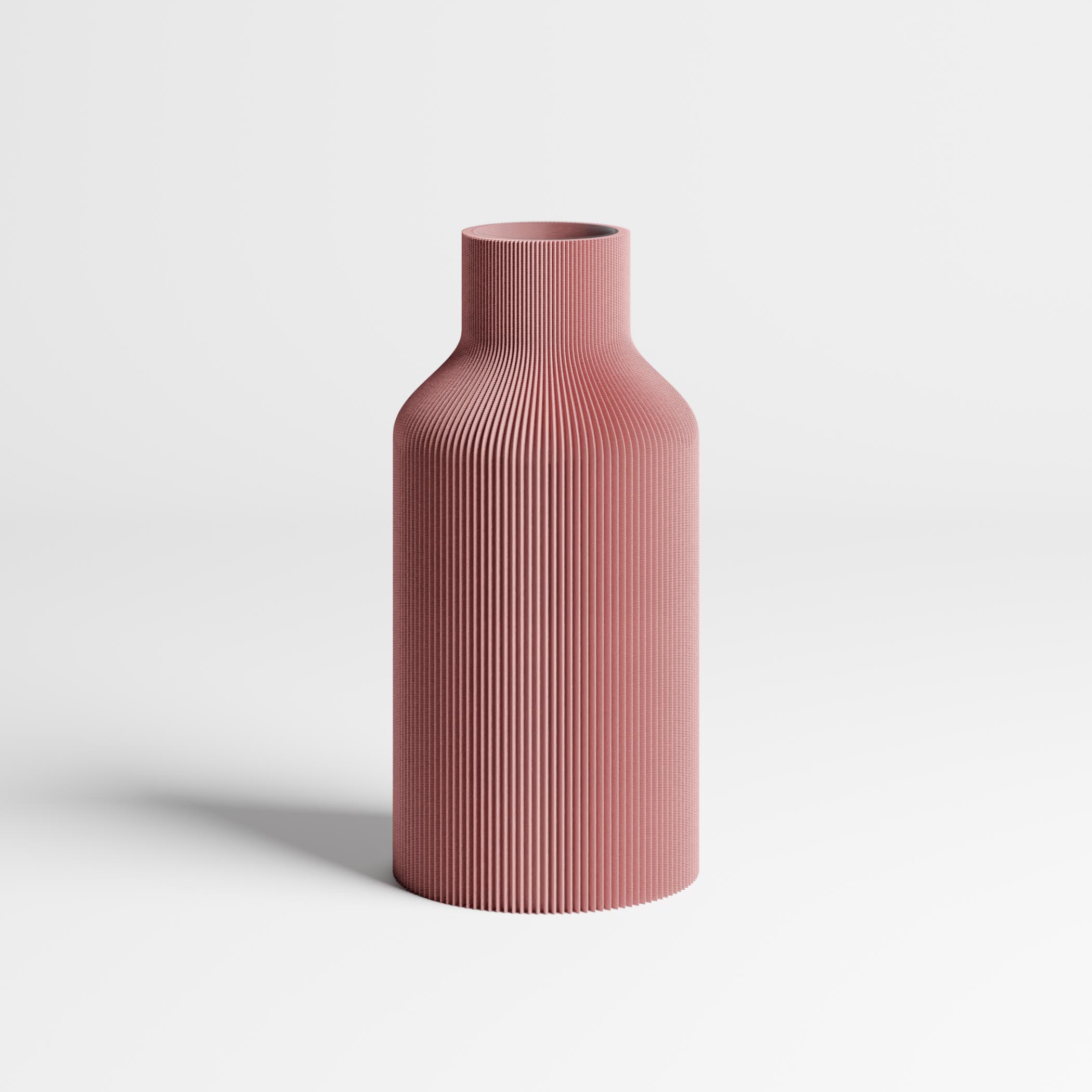 DENNISMAASS Vase Flasche L Terracotta