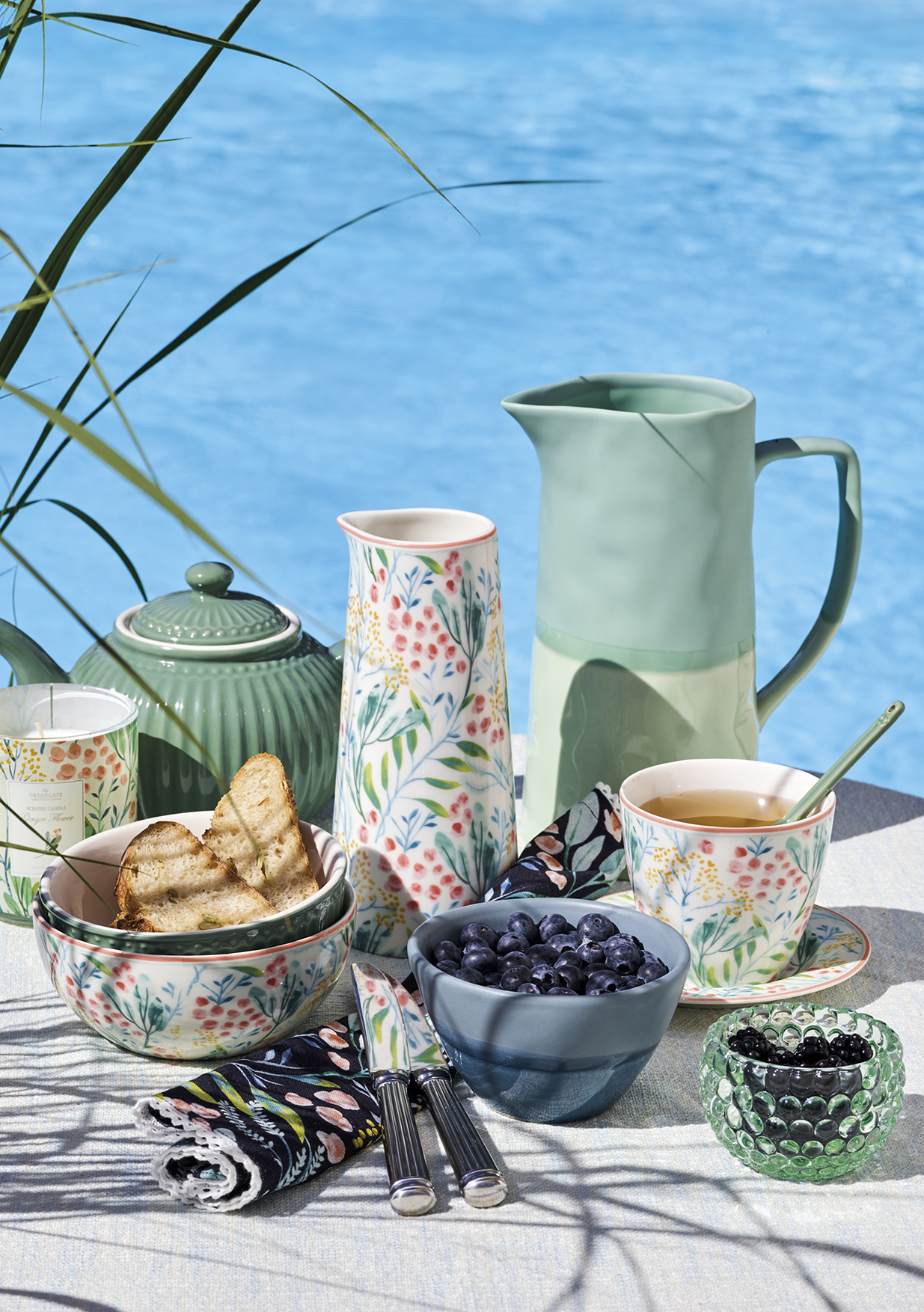 Greengate Teekanne Alice Dusty Green