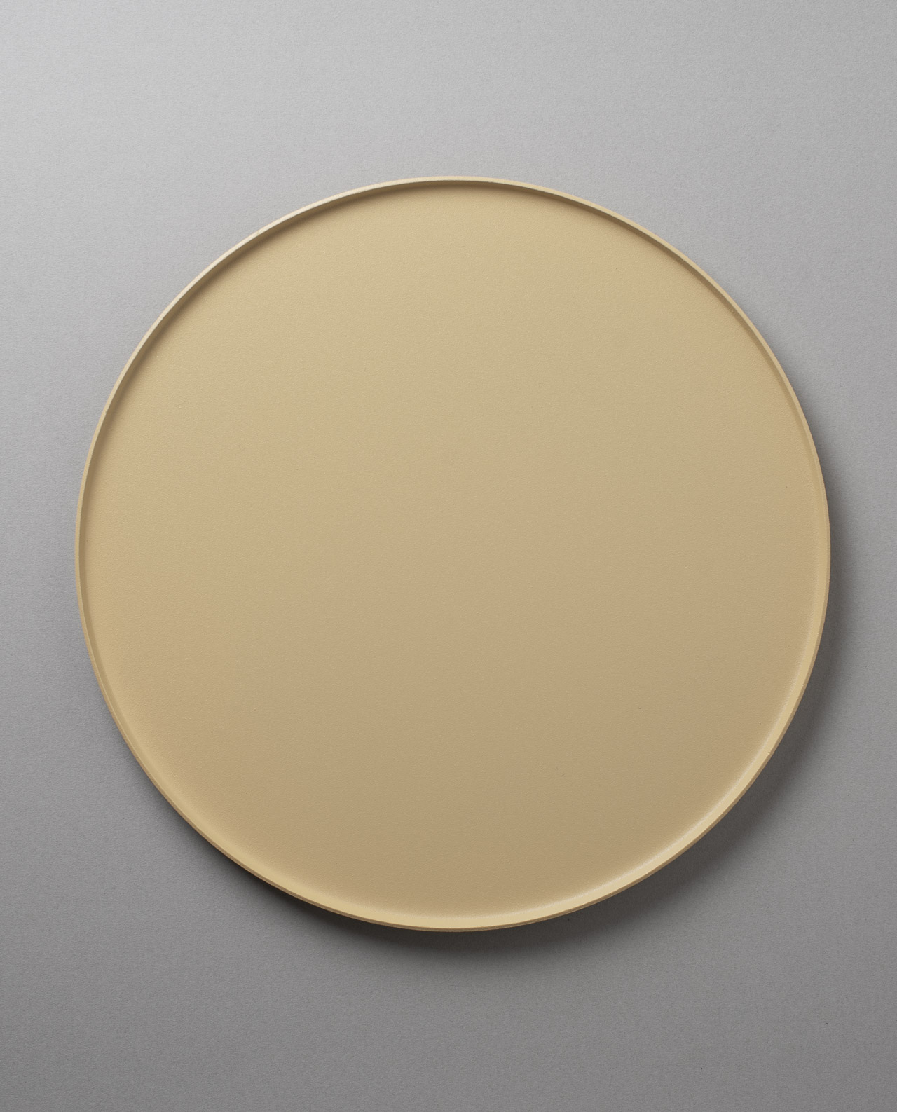 Våges Smide Metallteller Yellow