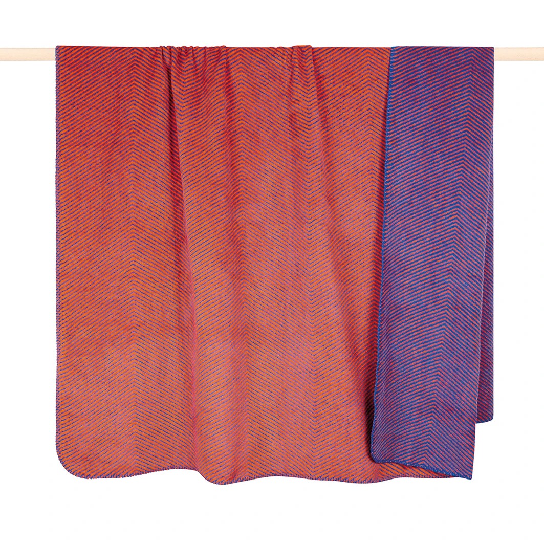 pad design Wolldecke Byron Pumpkin / Blue