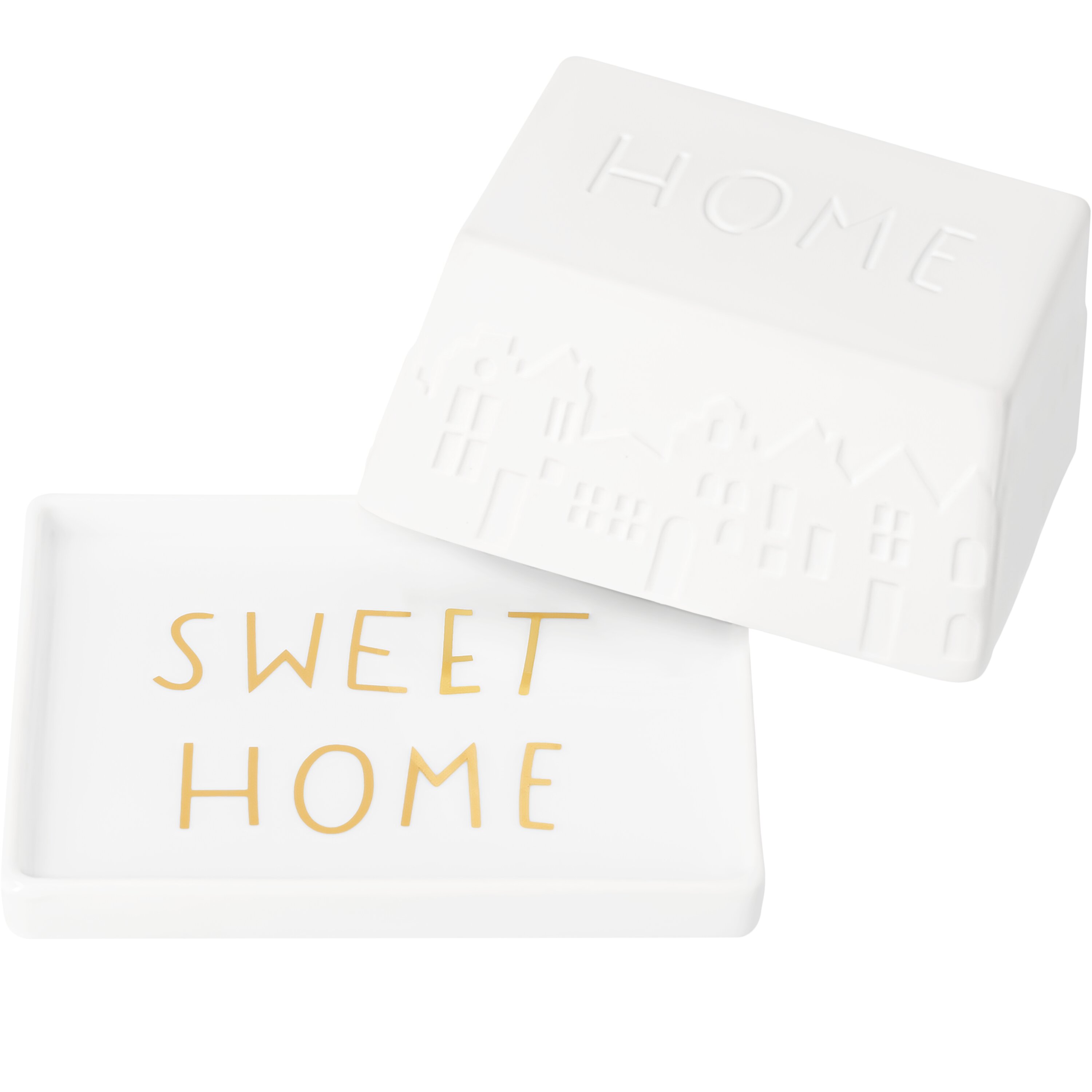 räder Kleine Porzellan-Butterdose "Home Sweet Home"