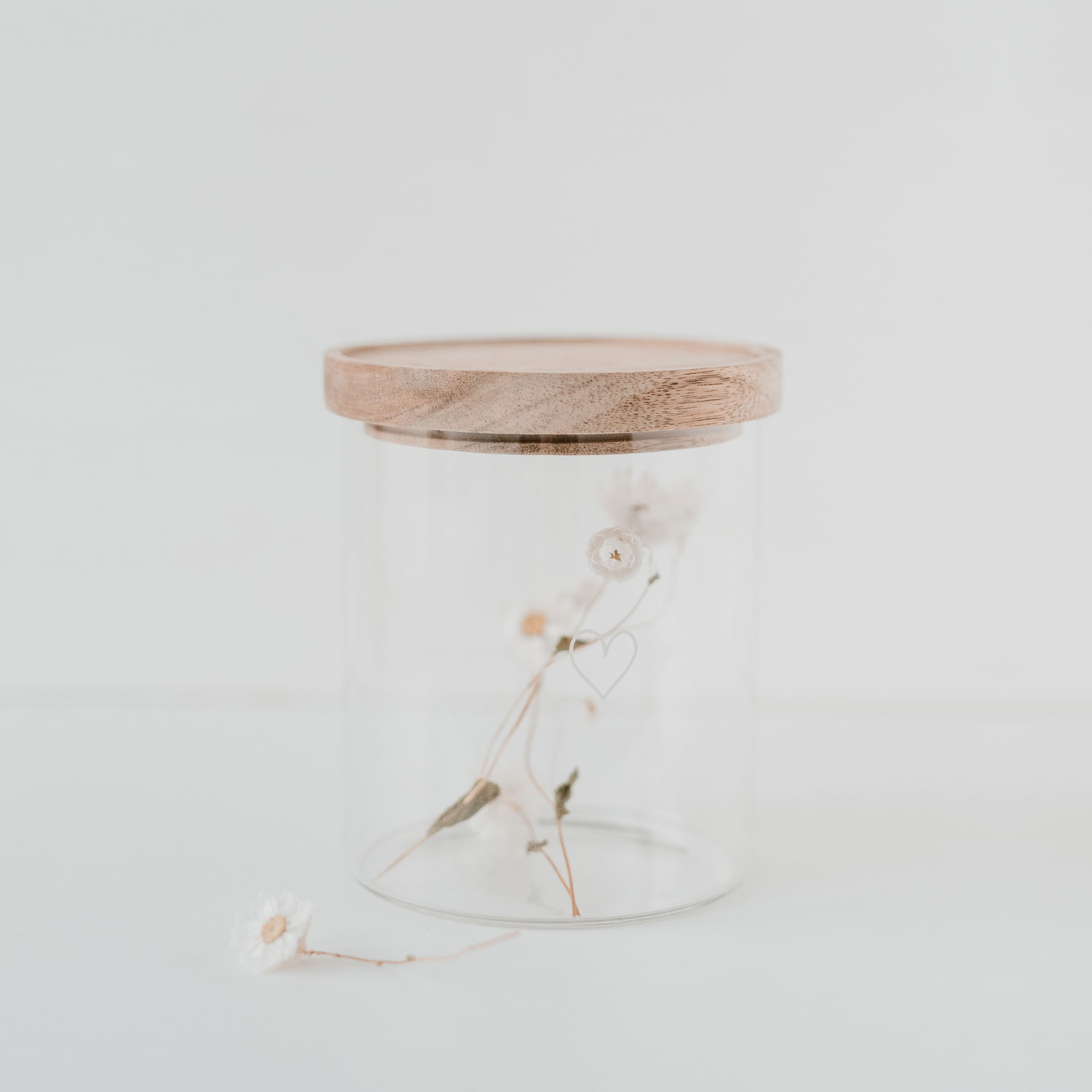 Eulenschnitt Vorratsglas Herz 13 cm