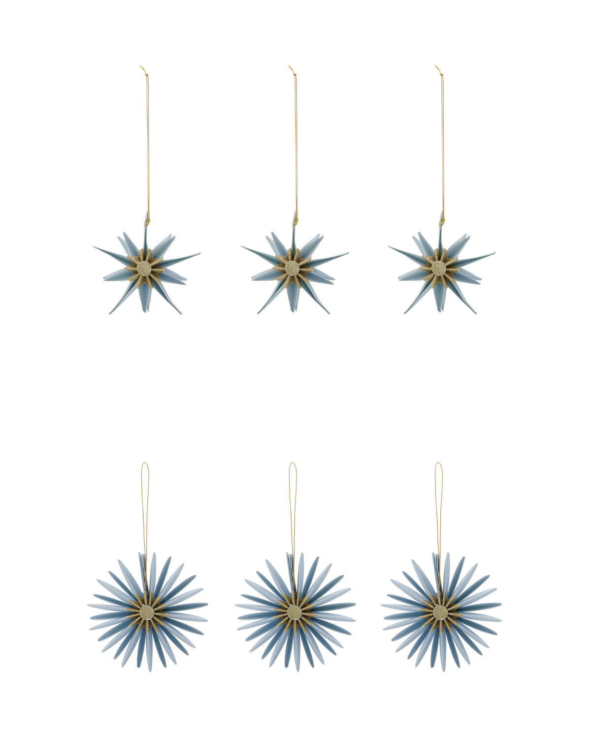 House Doctor Weihnachtsanhänger Sterne Light Blue