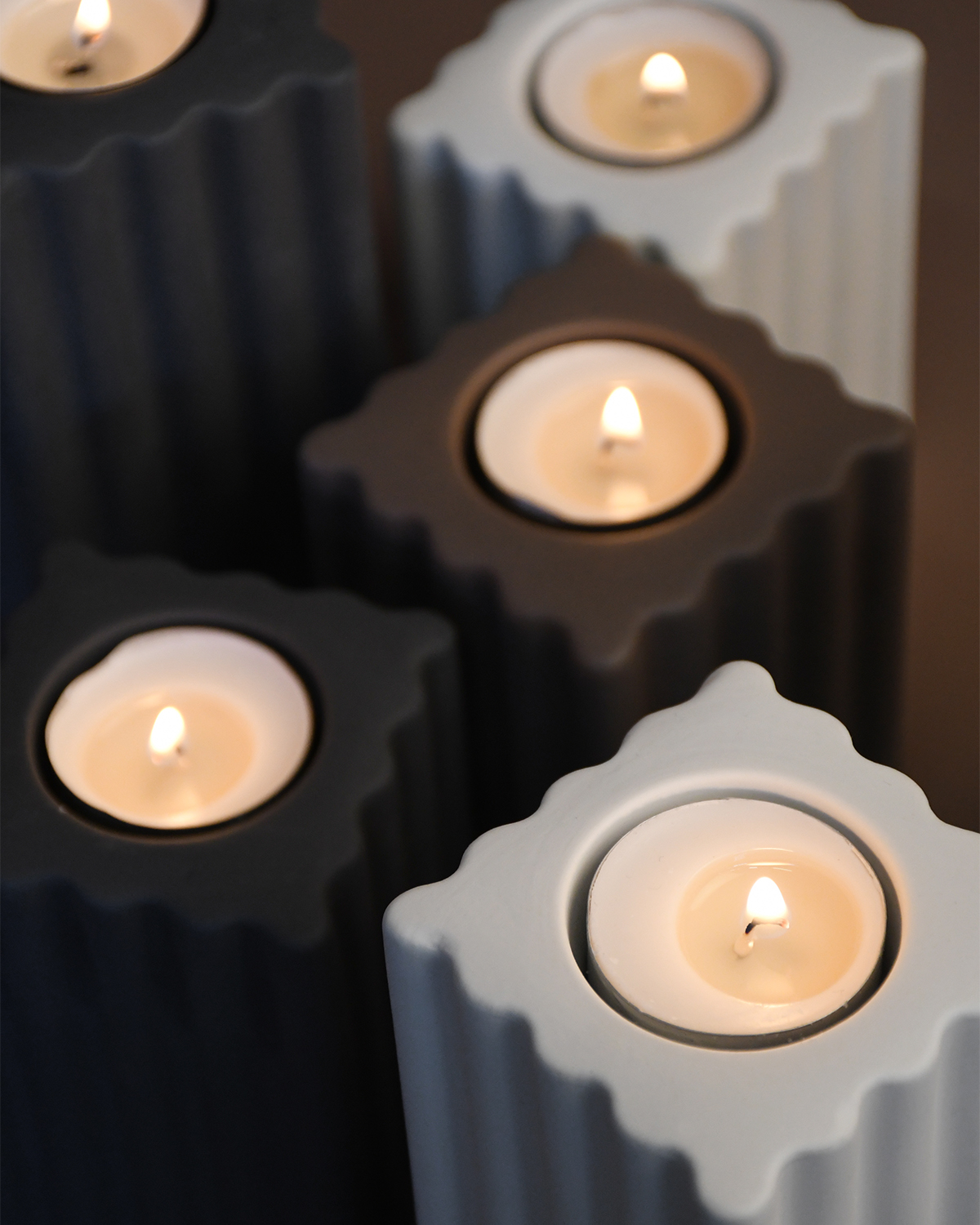 Storefactory Teelichthalter Nickebo Weiss Large