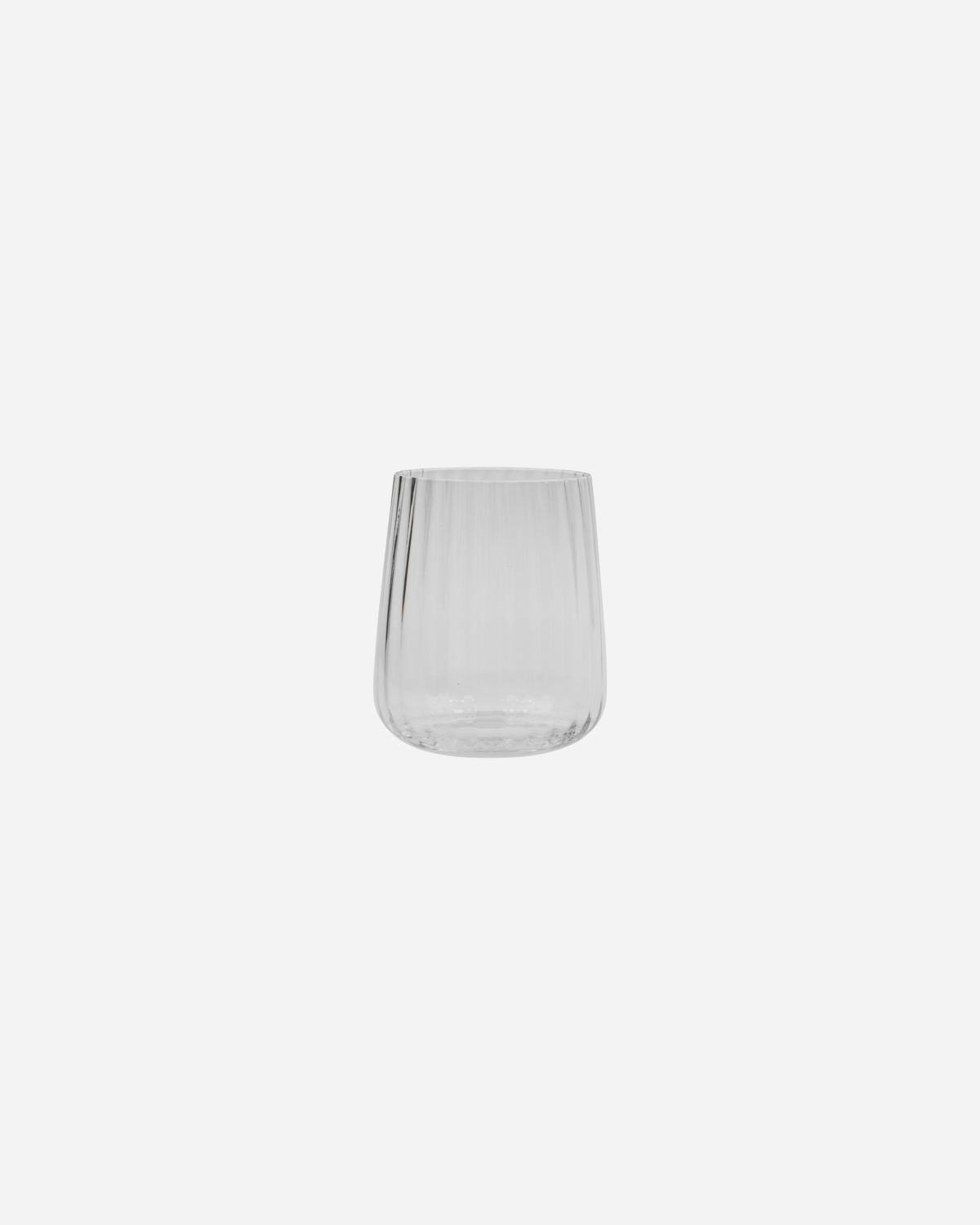 House Doctor Wasserglas Klar Rillen