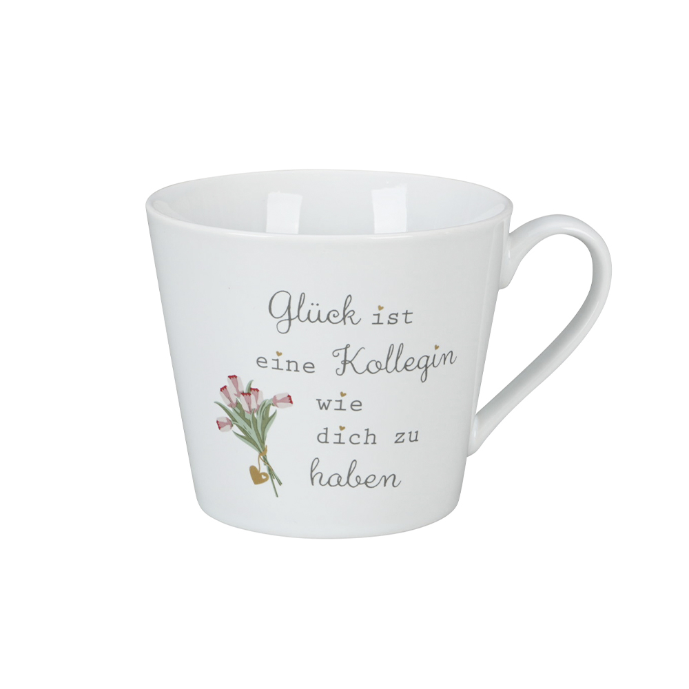Krasilnikoff Henkelbecher "Glück ist eine Kollegin wie dich zu haben"