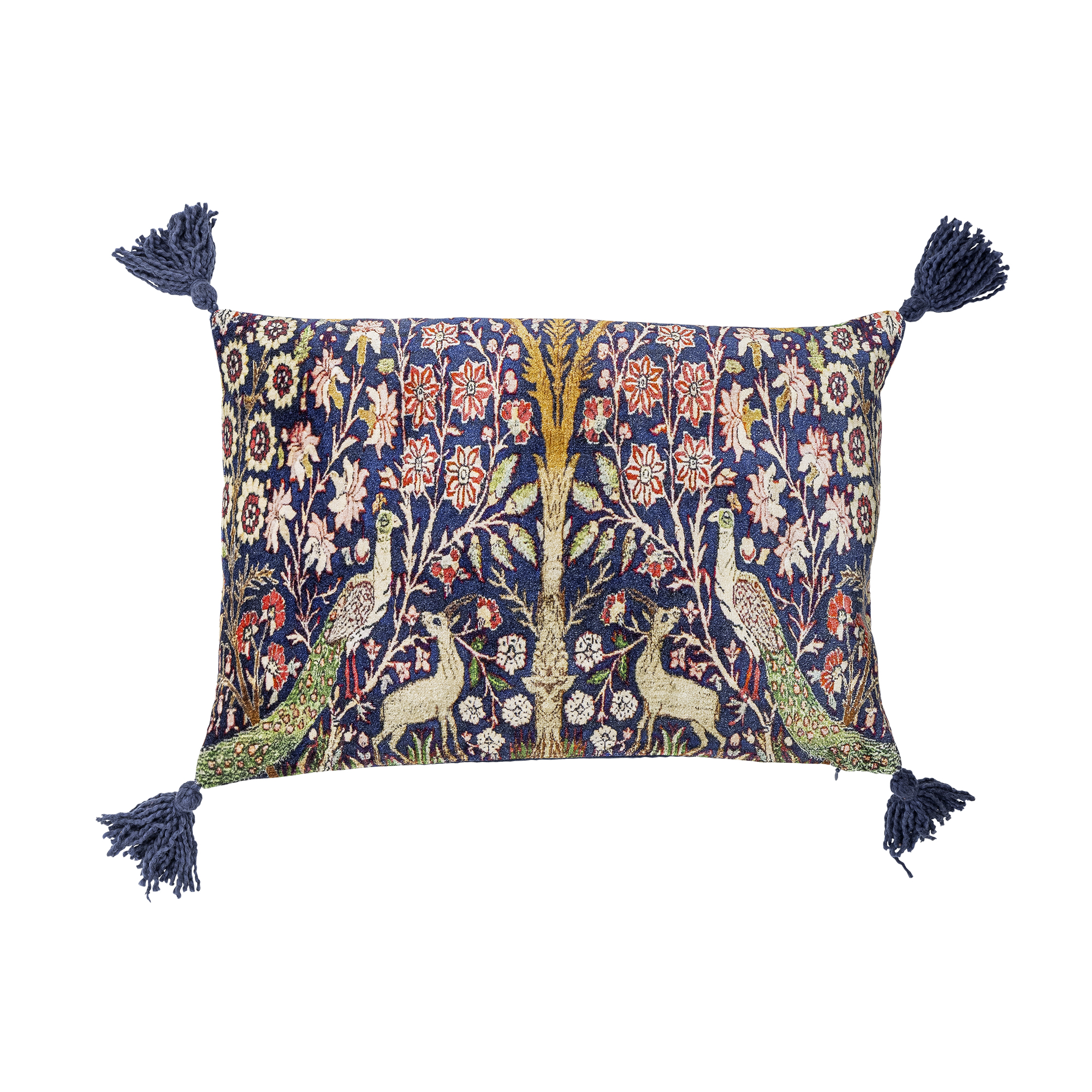 Bloomingville Kissen Adya Bunt mit Quasten