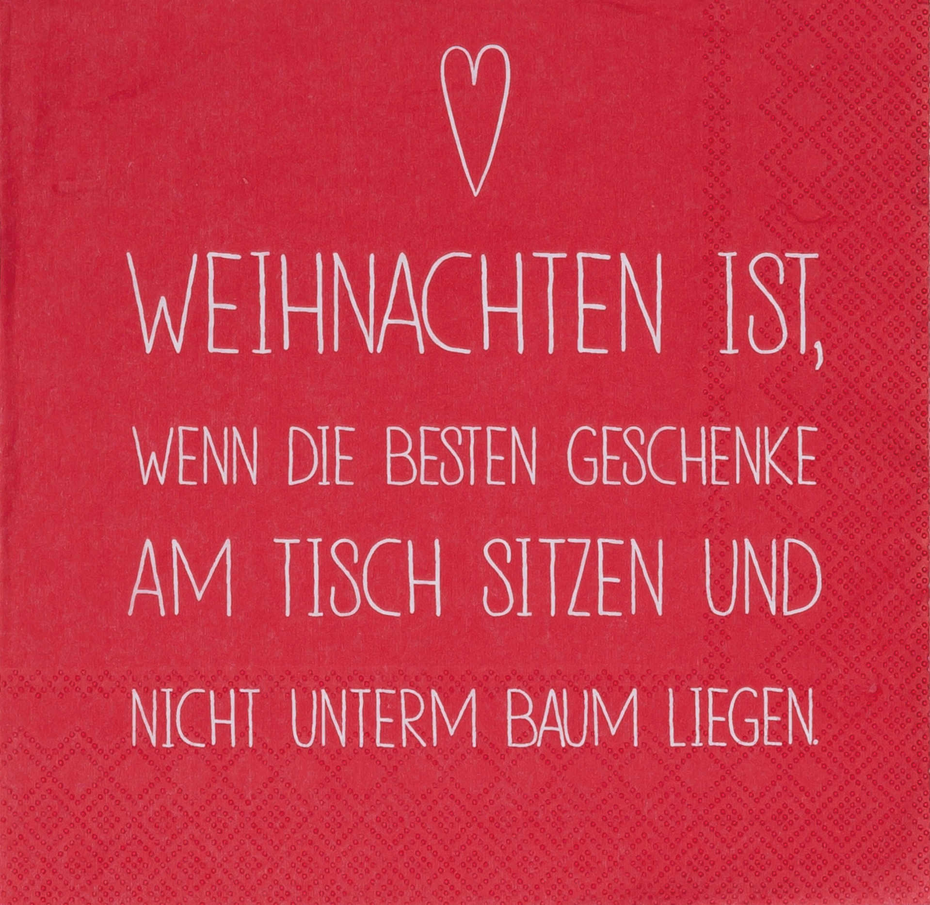 räder Papierservietten "Weihnachten ist..." 20 Stück