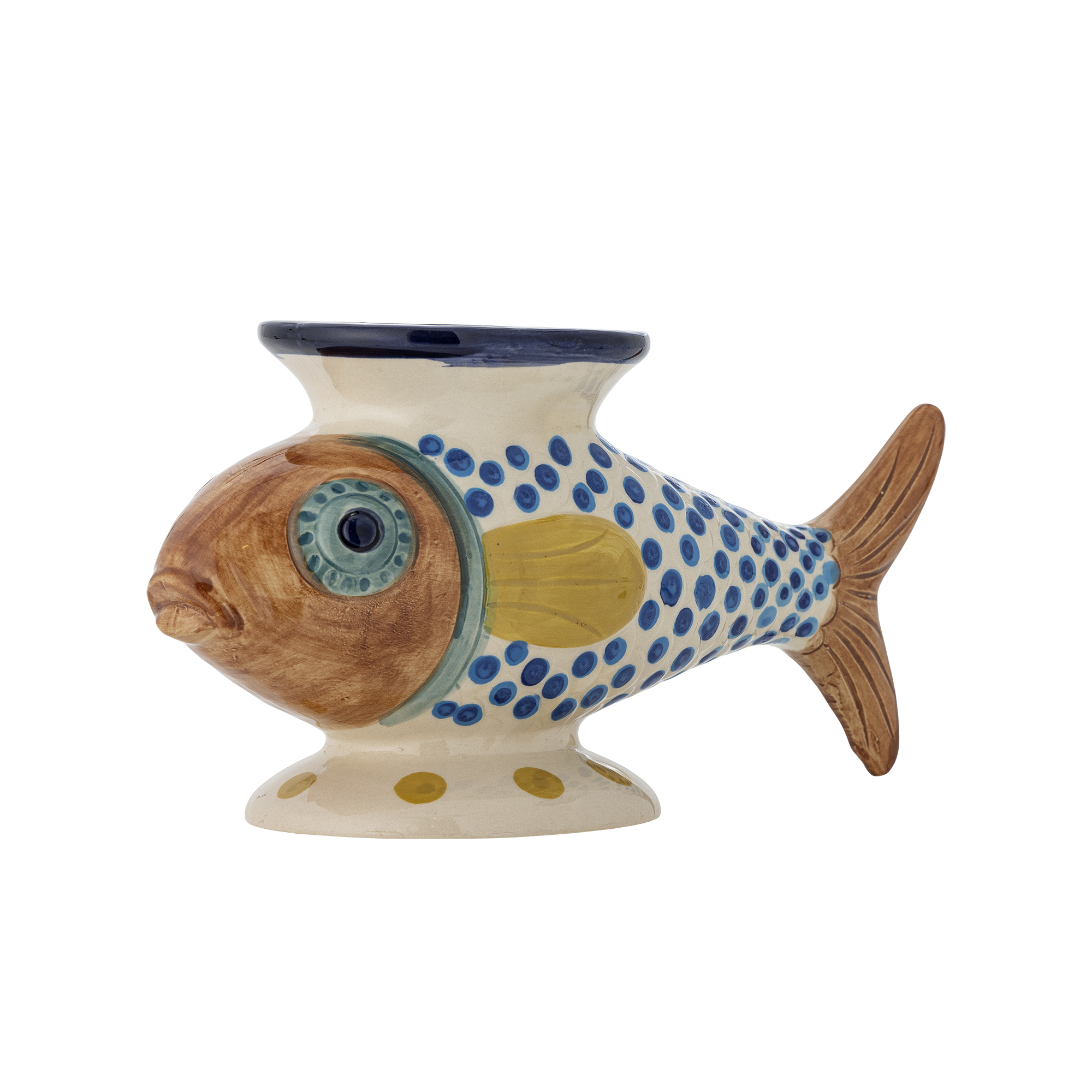 Bloomingville Vase Nobu Vase Bunt Fisch