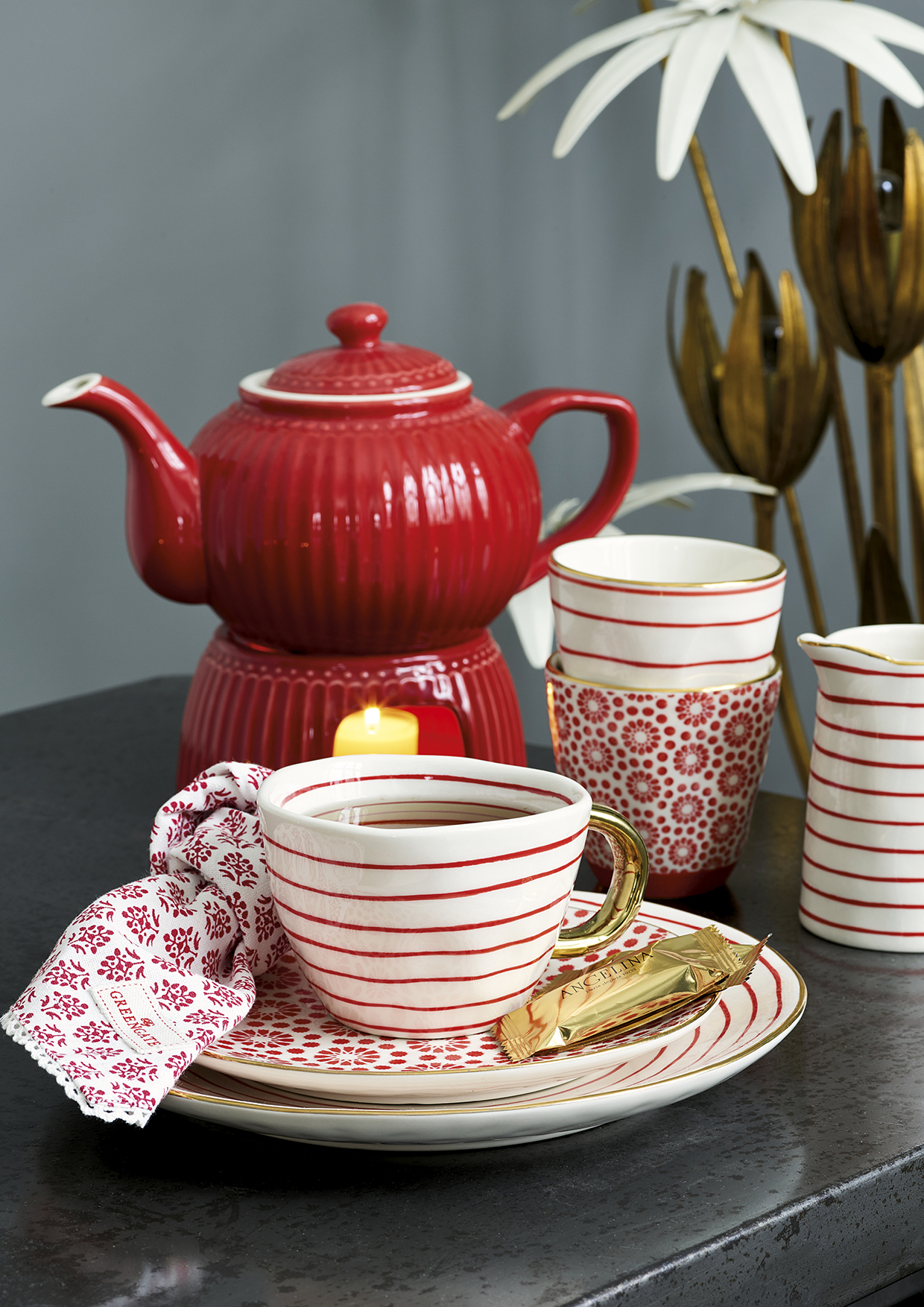 Greengate Stövchen Alice red