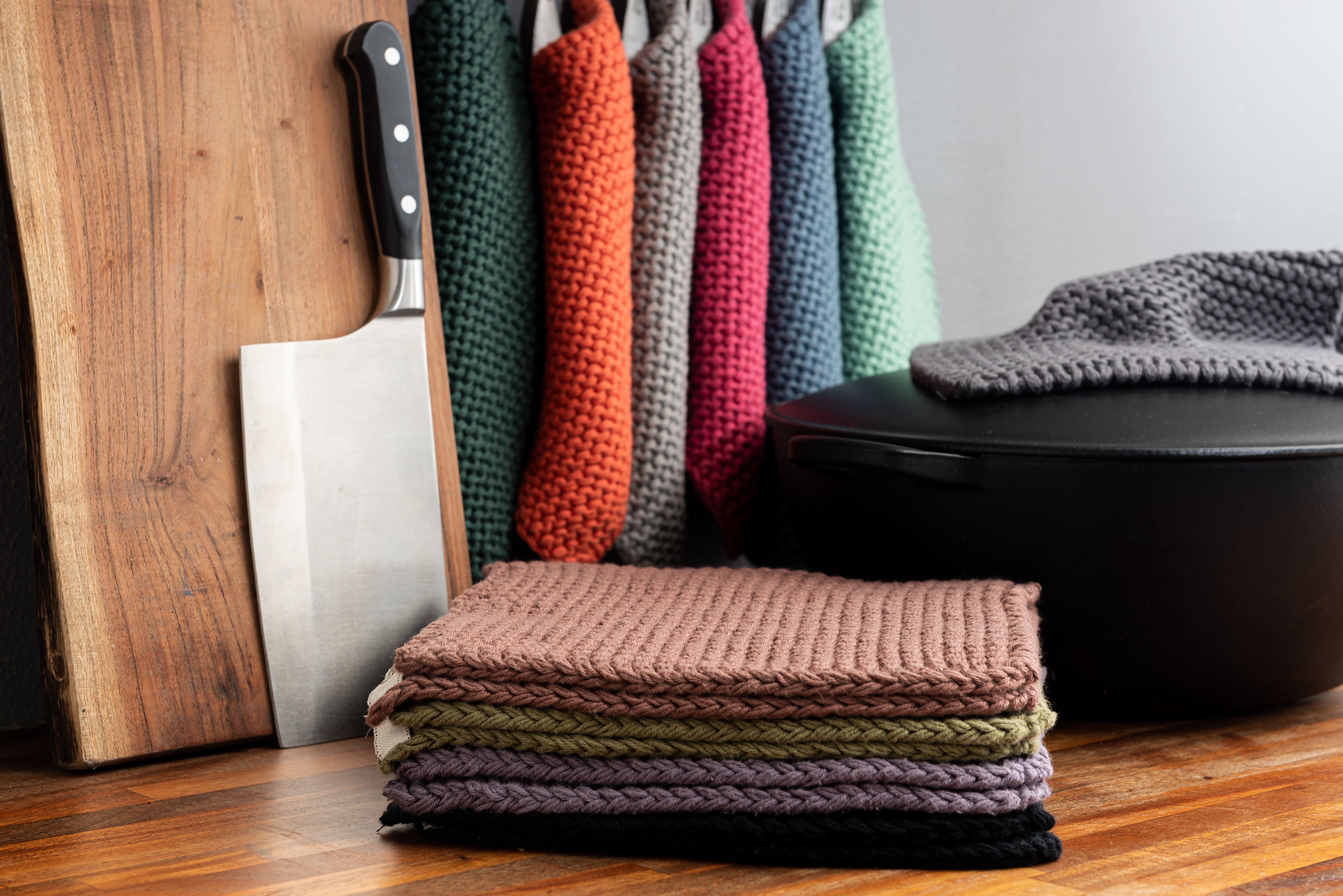 Solwang Topflappen Dunkles Stahlgrau BIO 2er Set