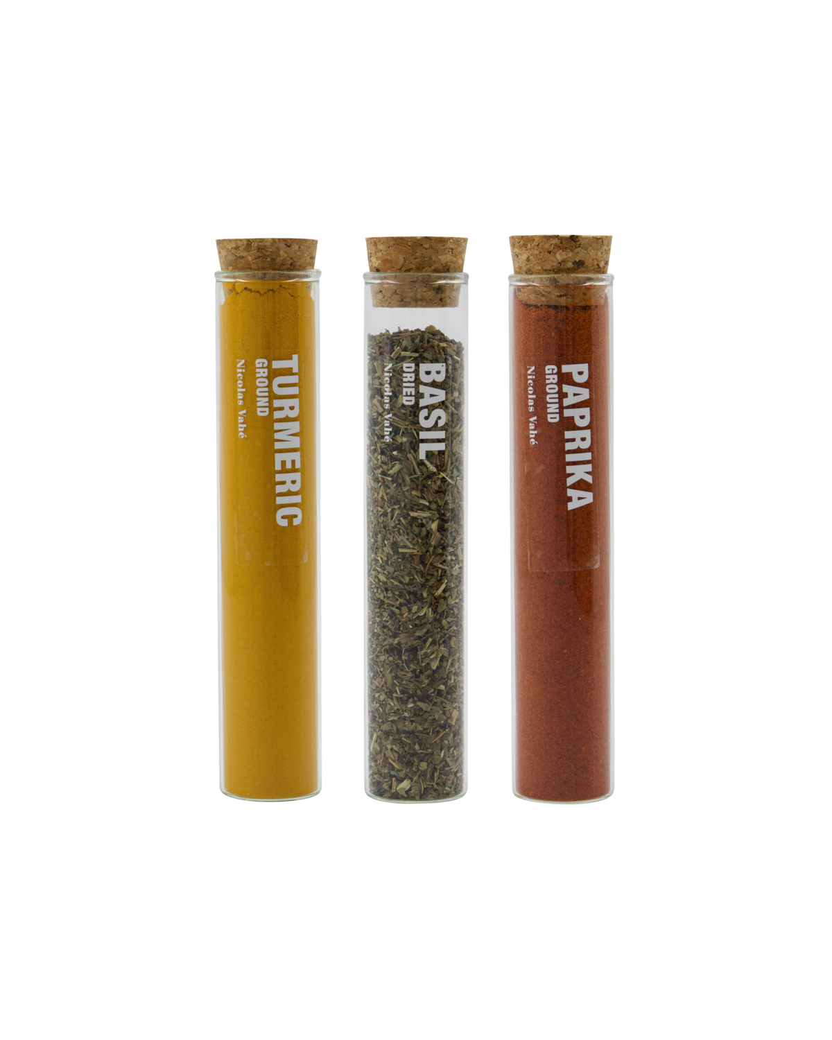 Nicolas Vahé Spices Set 3tlg. Basilikum, Paprika-Chilli, Kurkuma