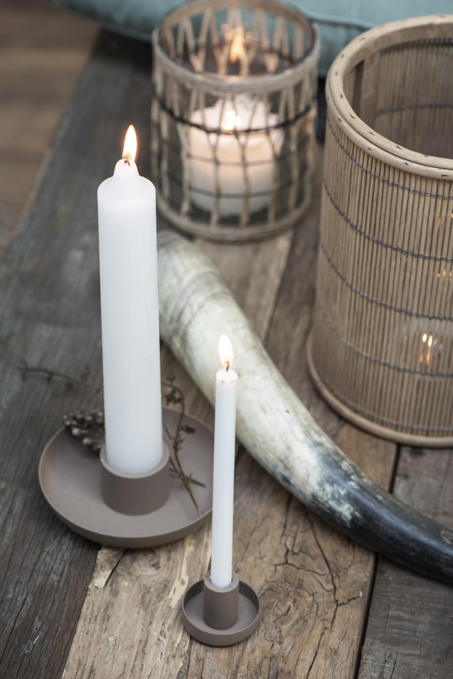 Ib Laursen Stabkerze Rustikal Weiss