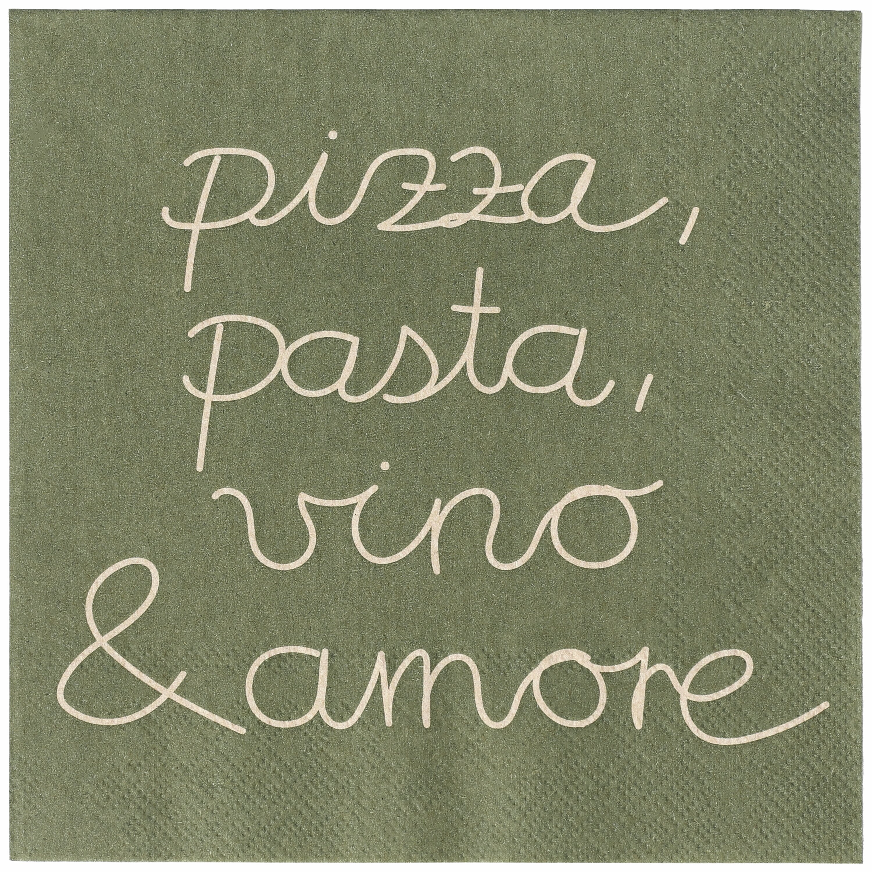 räder Papierservietten "Pizza, Pasta, Vino & Amore"  20 Stück