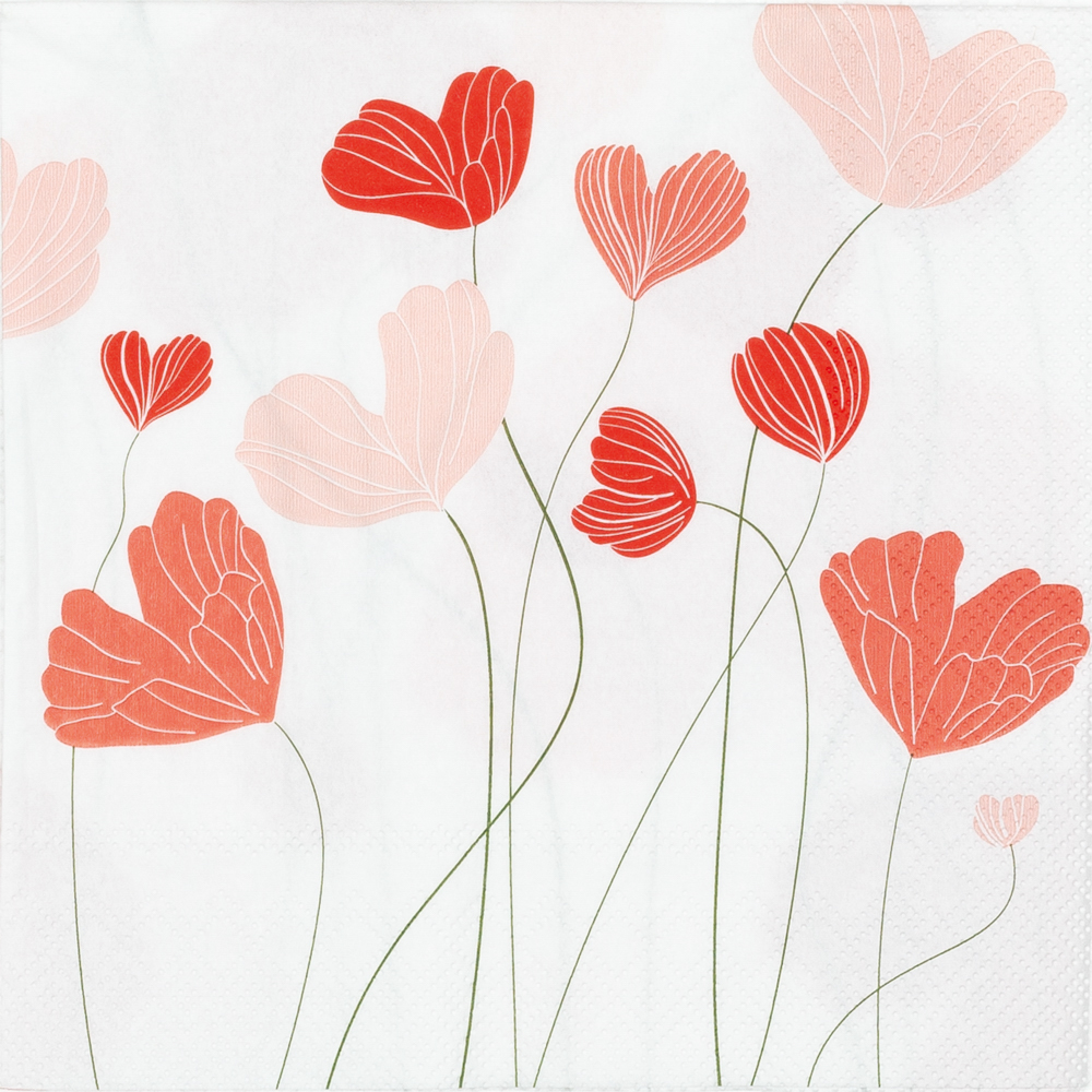 räder Papierservietten Herzblüten 20 Stück