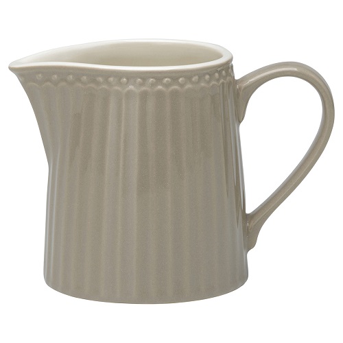 Greengate Porzellan-Milchkännchen Alice Warm Grey