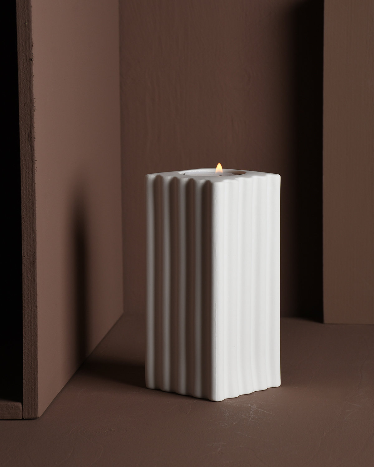 Storefactory Teelichthalter Nickebo Weiss Large