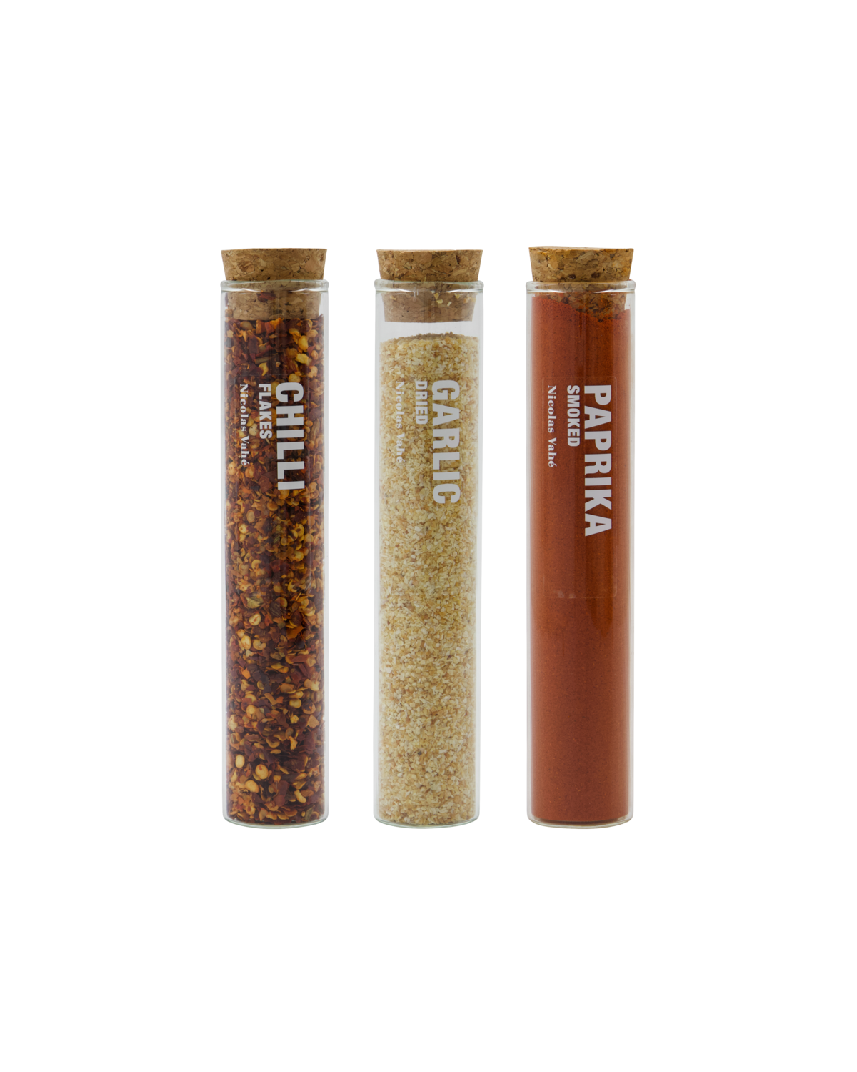 Nicolas Vahé Spices Set 3tlg. Chilli, Knoblauch, Smoked Paprika Nicolas Vahé Spices Set 3tlg. Chilli, Knoblauch, Smoked Paprika