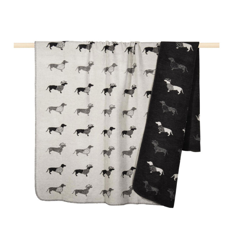 pad design Wolldecke Dackel Grey