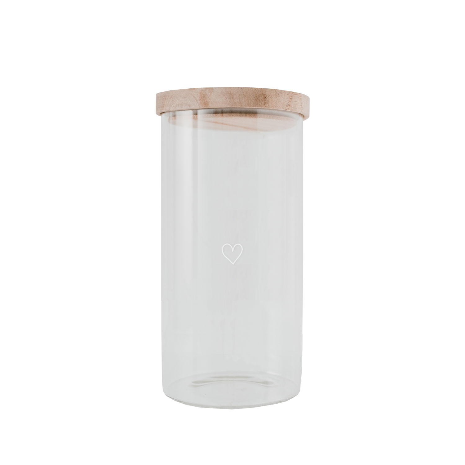 Eulenschnitt Vorratsglas Herz 19 cm