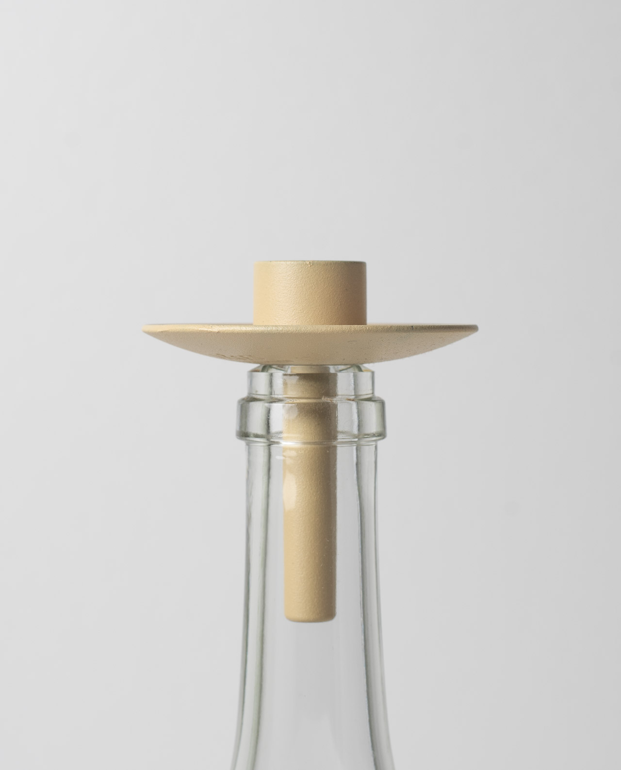 Våges Smide Kerzenhalter Flasche Metall "Flaska" Yellow