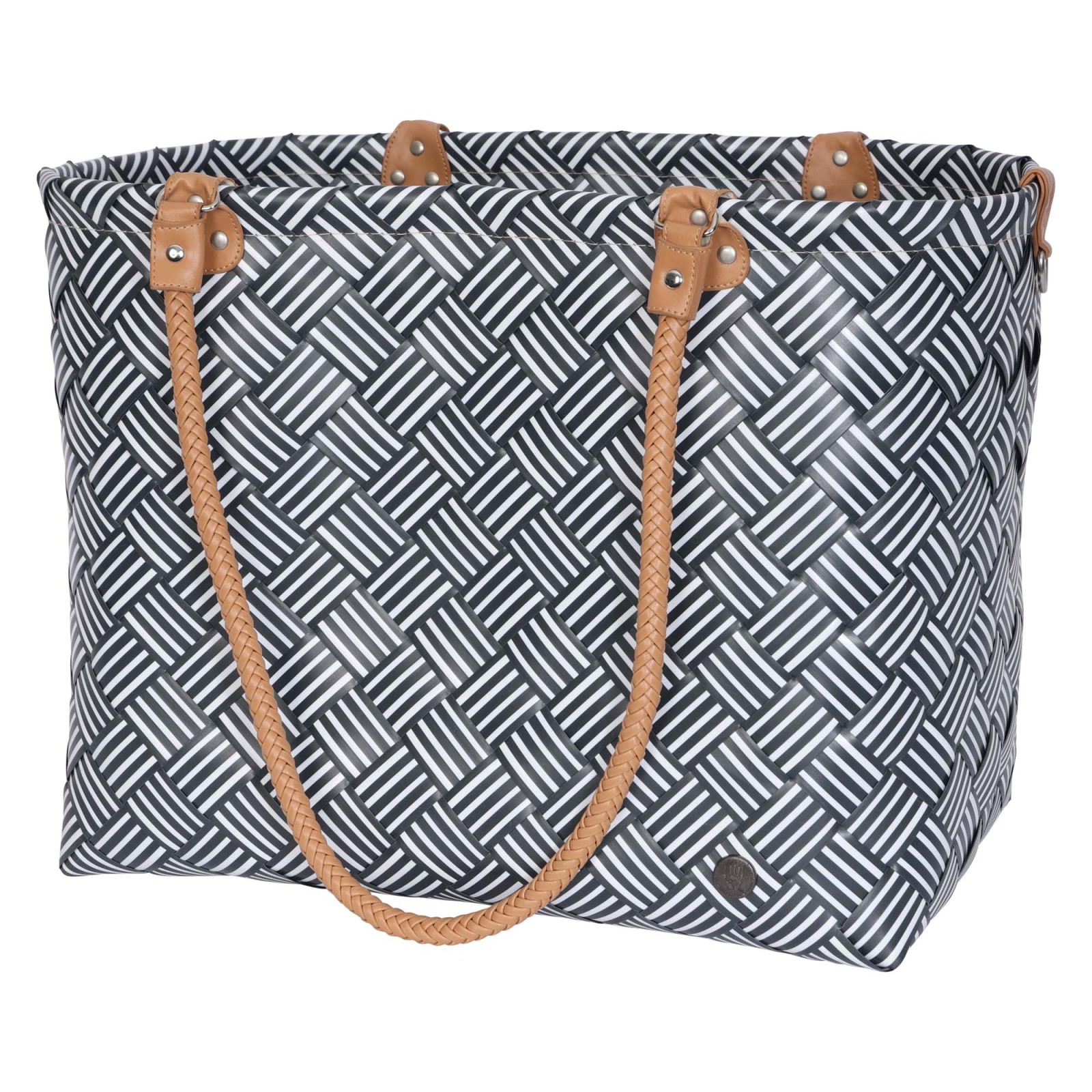 Handed By Shopper Sainte-Maxime Stripes Dark Grey