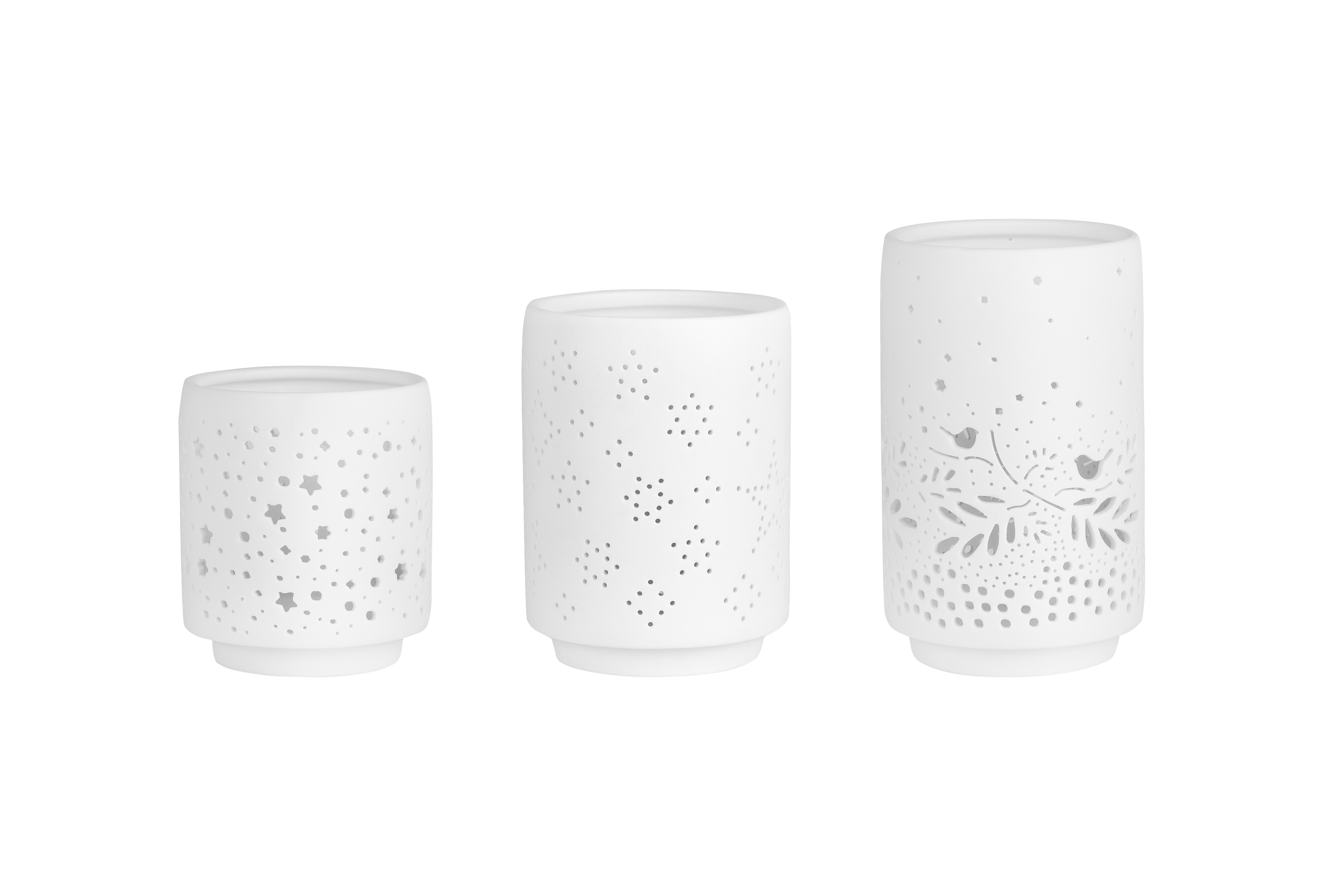 räder Windlichter 3er Set Winterliche Motive