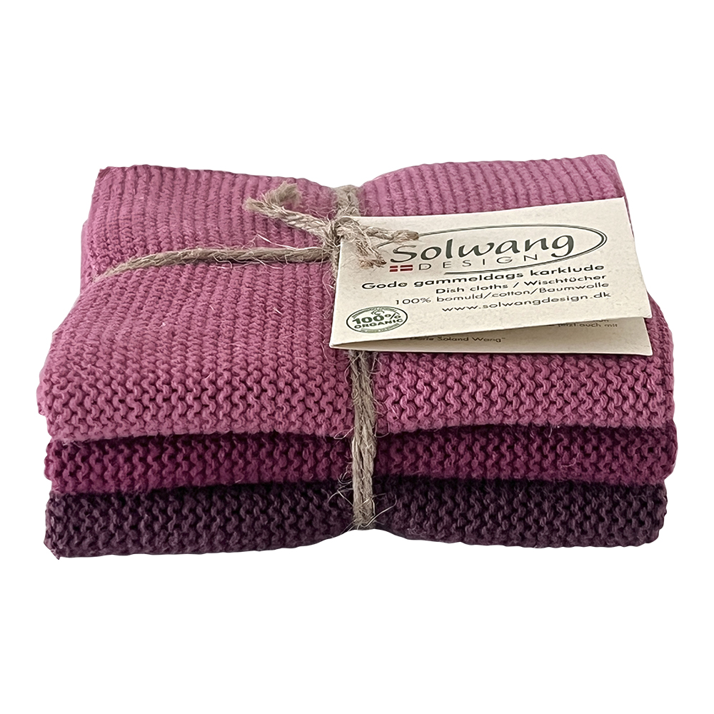 Solwang Wischtuch Nordic Berry Kombi BIO 3er Set