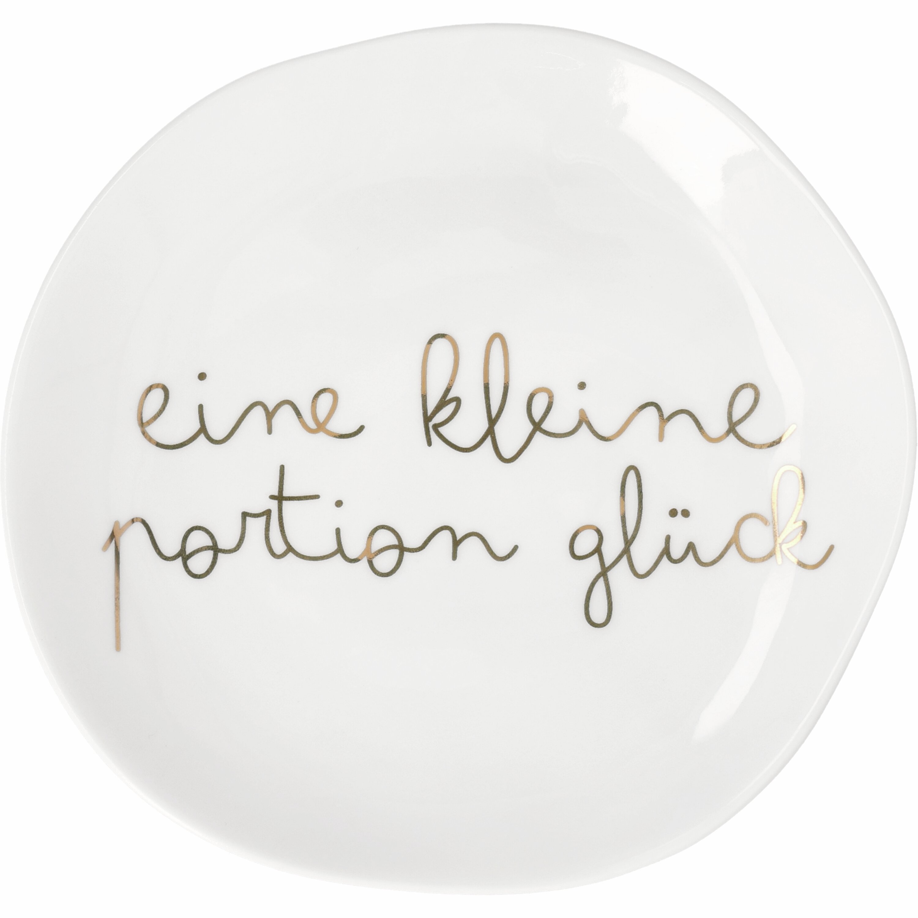 räder Kleiner Porzellan-Teller " Eine kleine Portion Glück"