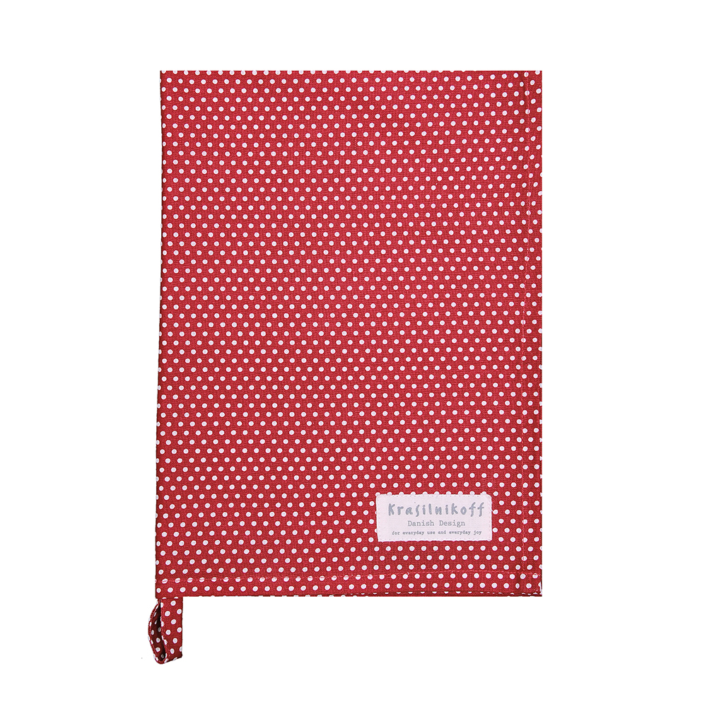 Krasilnikoff Geschirrtuch Micro Dots Scarlet Red Krasilnikoff Geschirrtuch Micro Dots Scarlet Red
